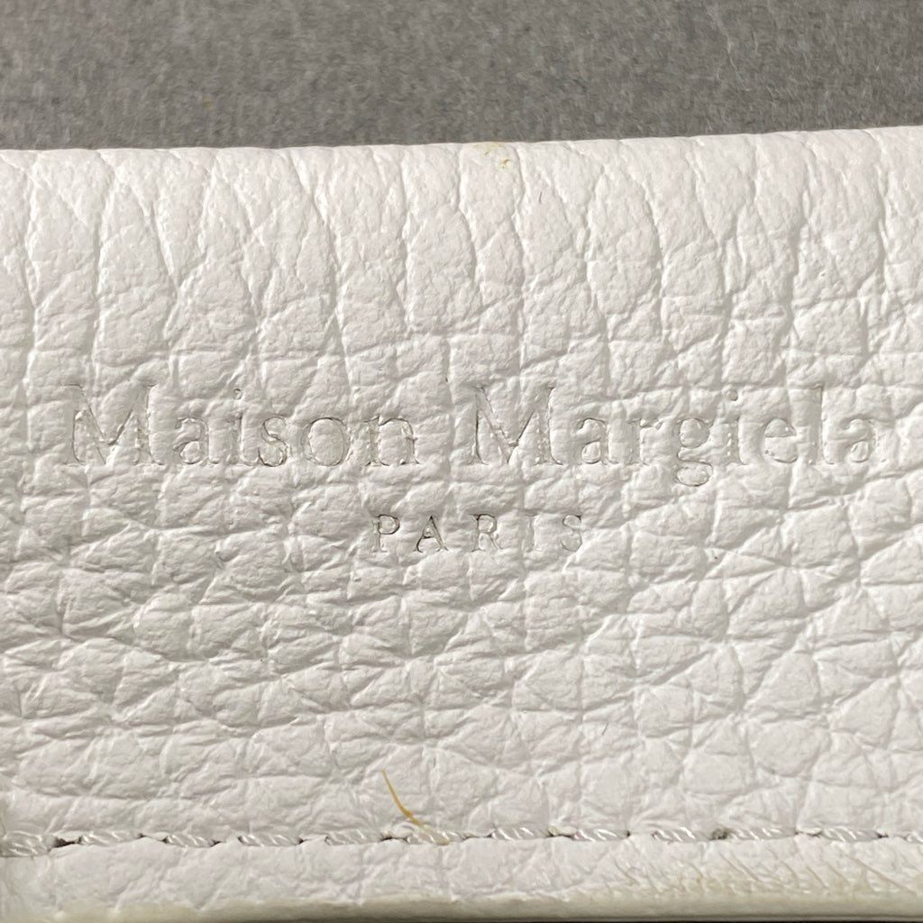 17f23 《美品》 Maison Margiela メゾン マルジェラ Leather Lighter Case Keychain ライターケース S35VT0074 ホワイト レザー 喫煙具