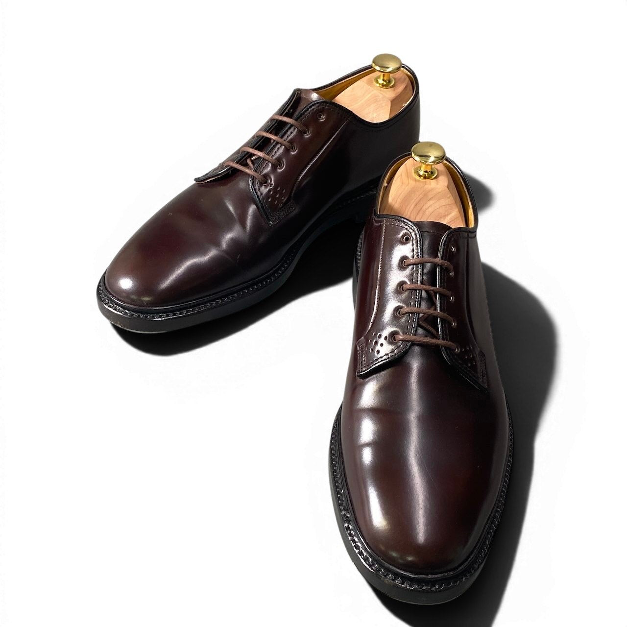 2g14 《美品》 REGAL リーガル Shell Cordovan コードバン ドレスシューズ サイズ26cm ブラウン レザー 革靴 シューツリー付t18r