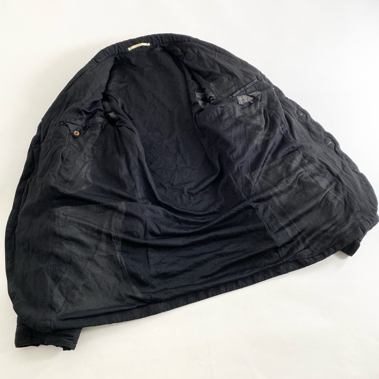 67i5 COMME des GARCONS HOMME PLUS コムデギャルソンオムプリュス AD2005 裏地メッシュ テーラードジャケット ブレザー 日本製 縮絨 PP-J021 S ブラック