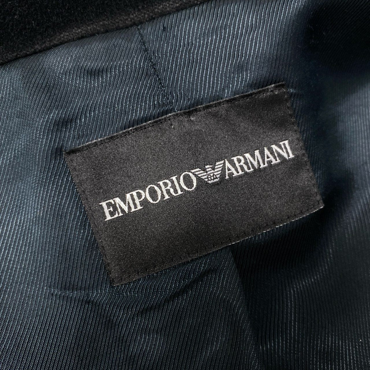 38k16 EMPORIO ARMANI エンポリオアルマーニ ハイネック ロングコート アウター  38 ブラック 画像参照 レディースo07t