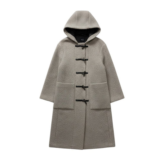 66c2 Theory セオリー Dawson Faux ダッフルコート サイズP グレー レディース コート アウターk02i