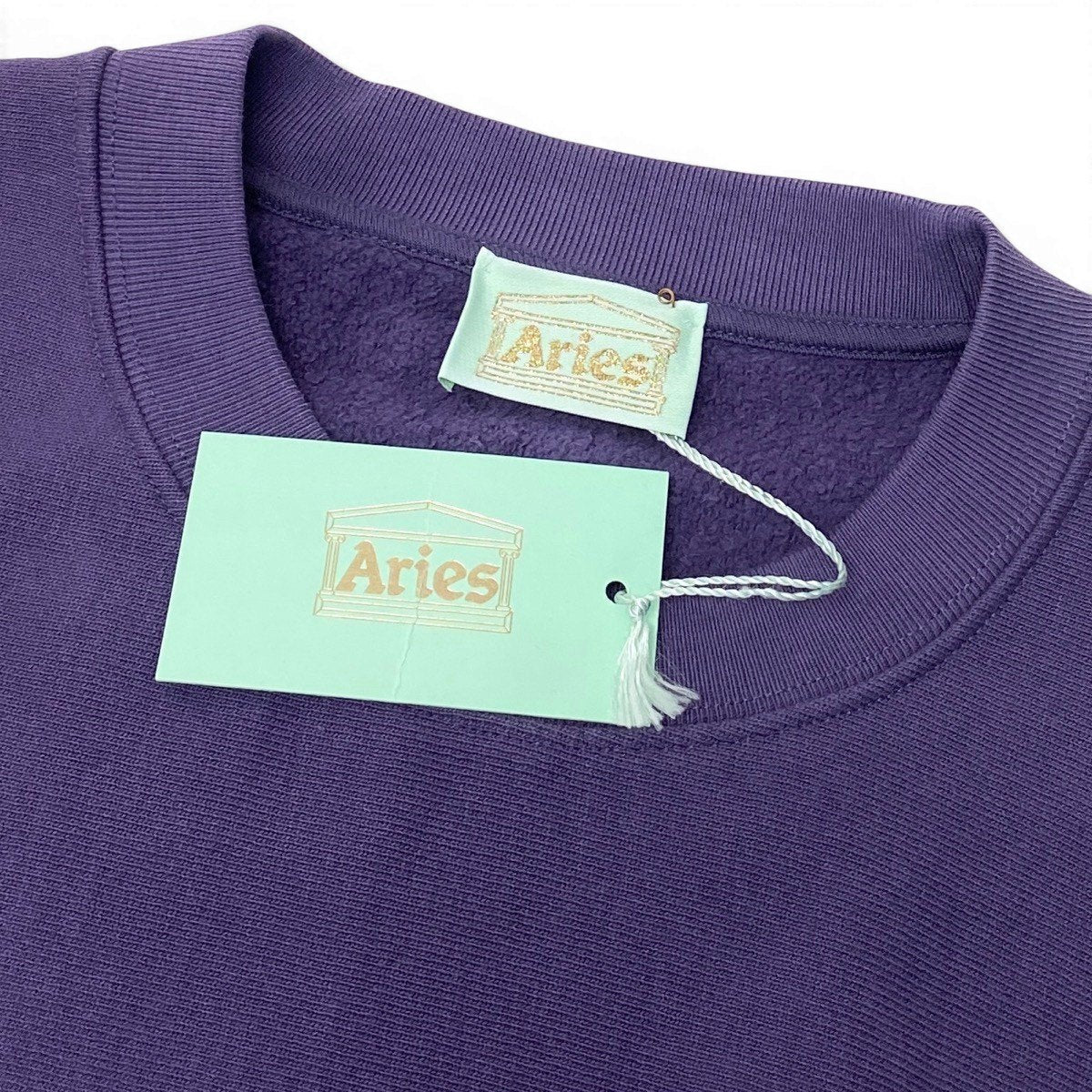 70g1 【未使用タグ付】 Aries アリーズ 2023AW Premium Tenple Sweatshirt スウェットトレーナー サイズL パープル コットン100％ ユニセックス 男女兼用u02t
