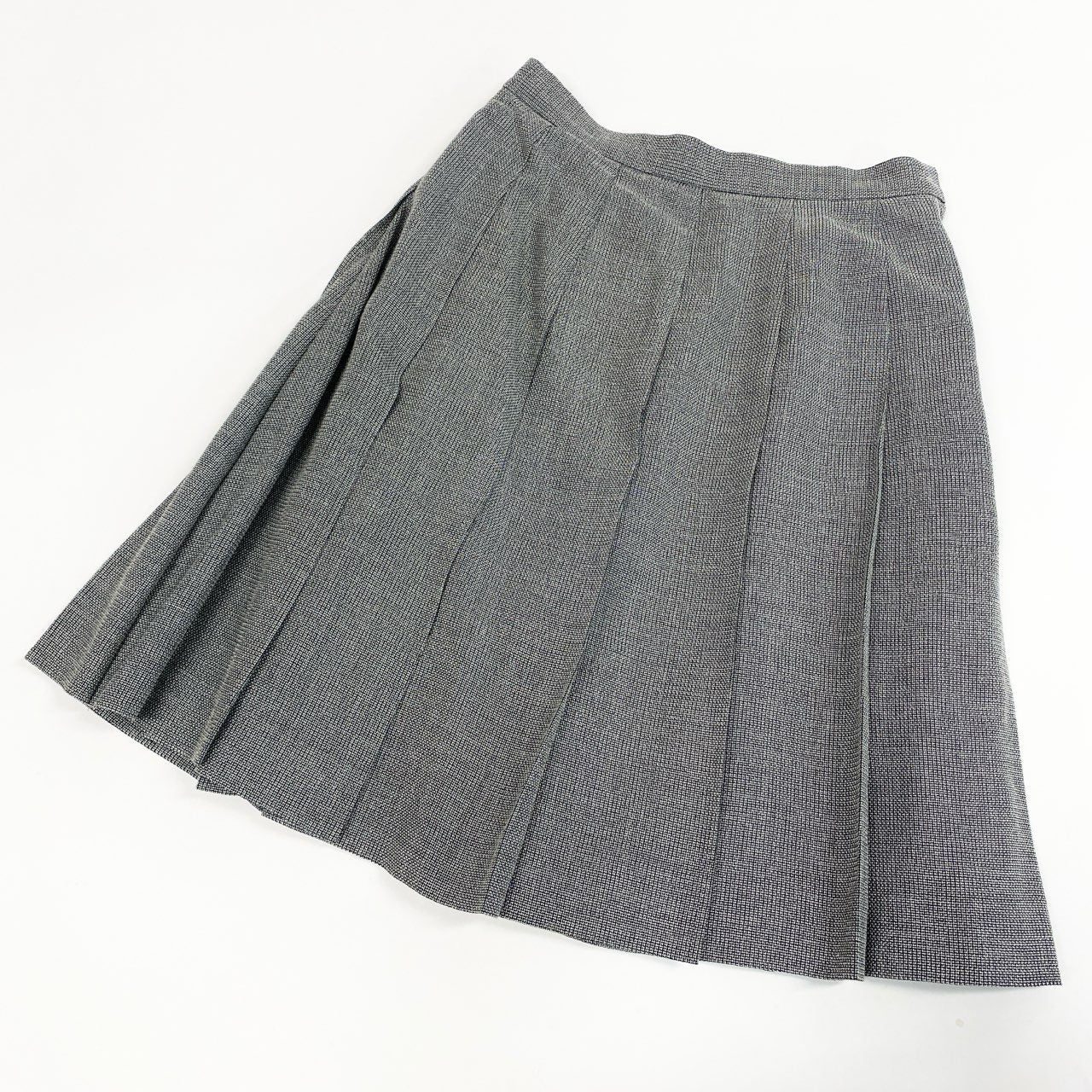 31b12 Mademoiselle Dior マドモアゼルディオール スカートセットアップ テーラードジャケット プリーツスカート Mサイズ グレー レディース 女性用u02t