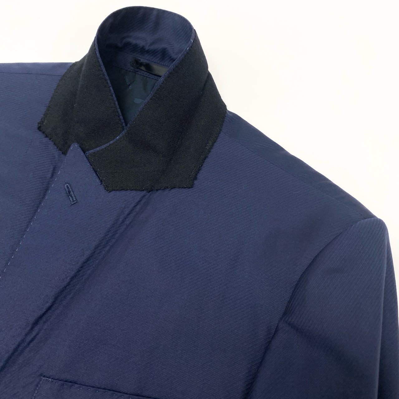 56k27 TAKEO KIKUCHI タケオキクチ DORMEUIL ドーメル生地使用○ セットアップスーツ シングル 1B メンズ 紳士服 ビジネス ネイビー ウール100％u02t
