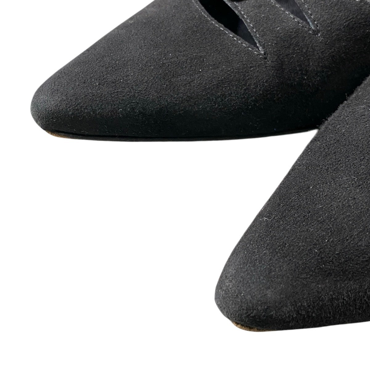 g31 MANOLO BLAHNIK ポイントテッドトゥパンプス シューズ イタリア製 38サイズ ブラック スウェード レディース 女性用k02i