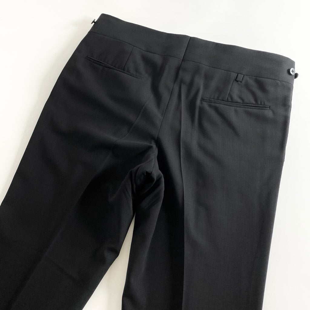 64e5 オーダー品 STRASBURGO ストラスブルゴ × Igarashi Trousers 五十嵐トラウザーズ スリーピーススーツ テーラードジャケット/ジレベスト/スラックスパンツ ブラック ウール100％ メンズ 紳士服