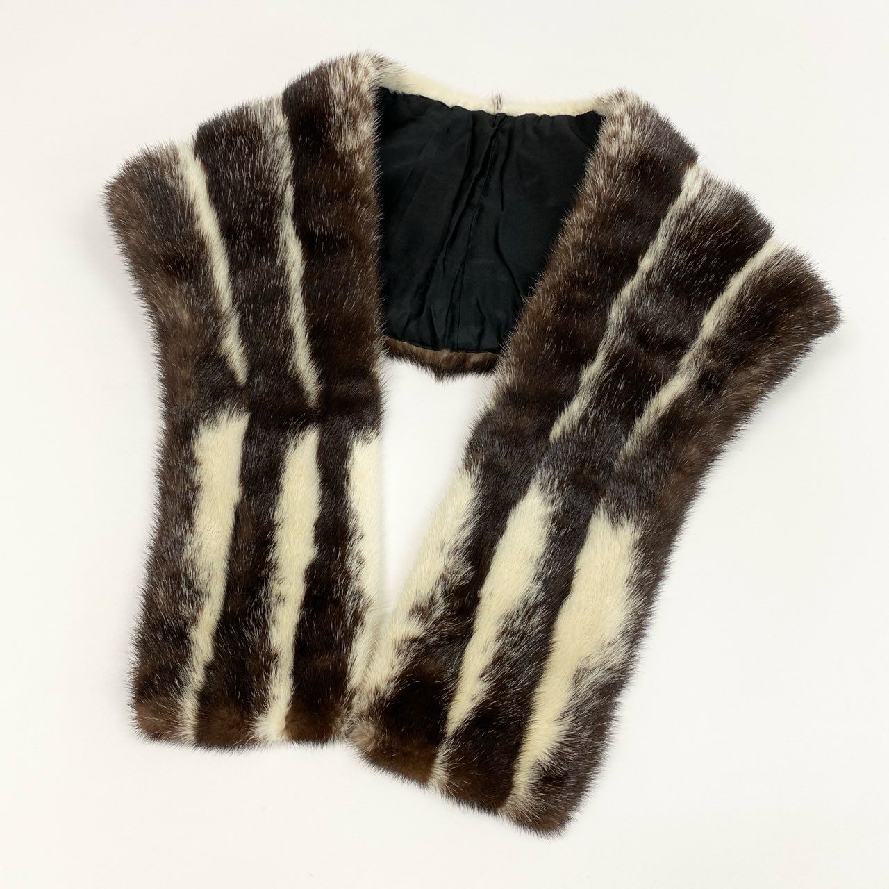 87j23 最高級毛皮 クロスミンク ミンクファー 毛皮マフラー ティペット 衿巻 アイボリー ブラウン ミンクファー レディースu02t