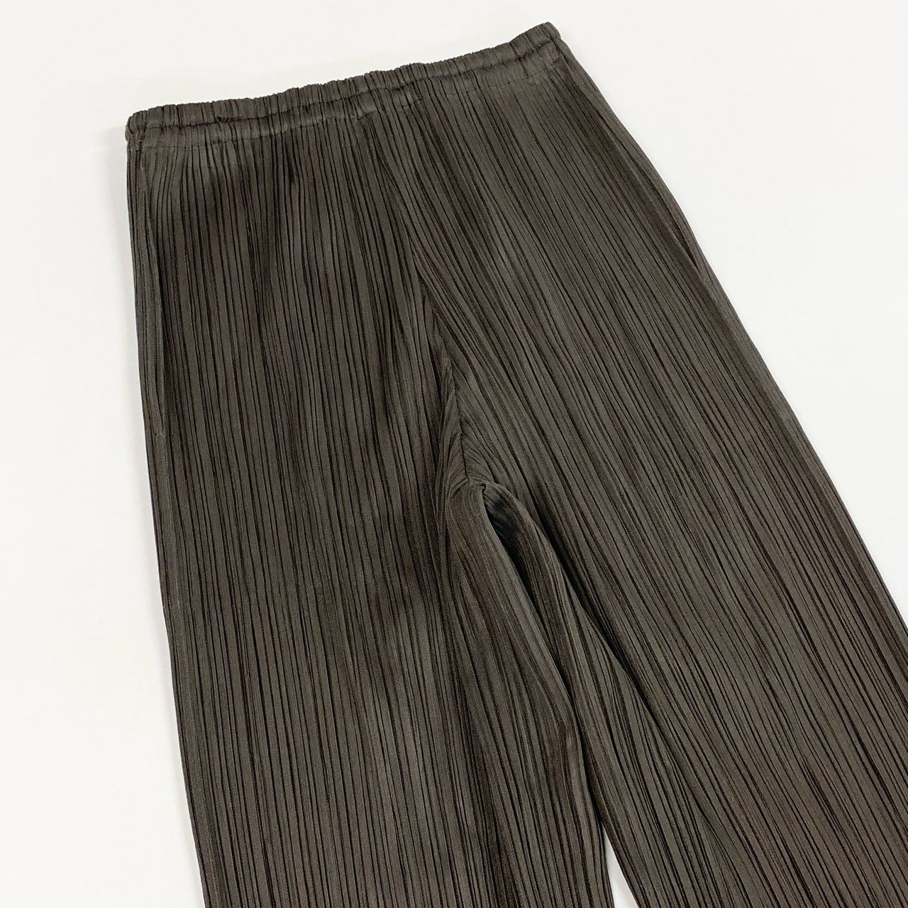 Ac2 PLEATS PLEASE プリーツプリーズ プリーツパンツ スラックス サイズ2 カーキグリーン レディース パンツ ボトムk02i