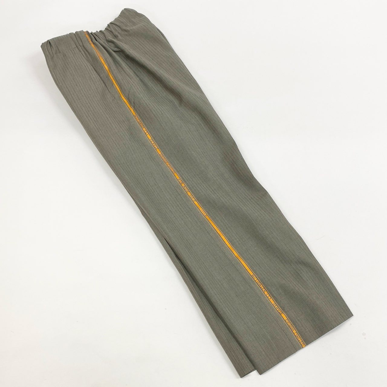 37a26 TOZAOU トザオウ mimi series サイドラインパンツ ストライプ S グレー メンズ 男性用o07t