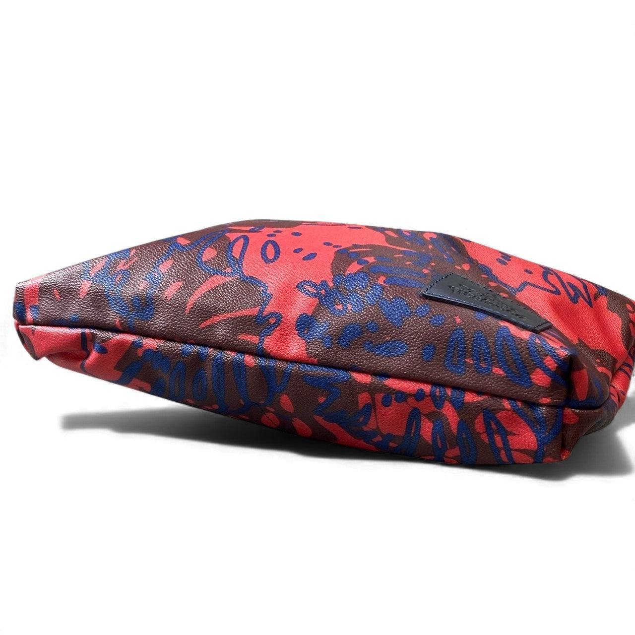 gk16《美品》 Vivienne Westwood ヴィヴィアンウエストウッド 2WAY ショルダーバッグ レッド レザー 総柄 ハンドバッグ クラッチバッグ 鞄 カバンt18r