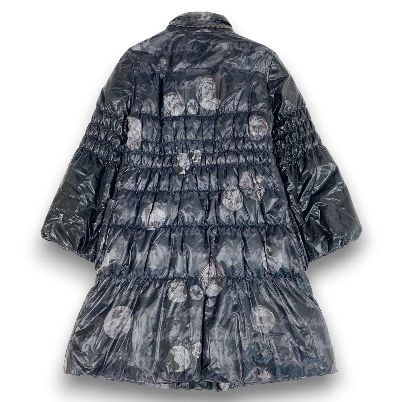 44L12 TOKUKO 1er VOL トクコプルミエヴォル 総柄コート ダウンコート ロングコート アウター 9 ブラック系 レディース 女性用u02t