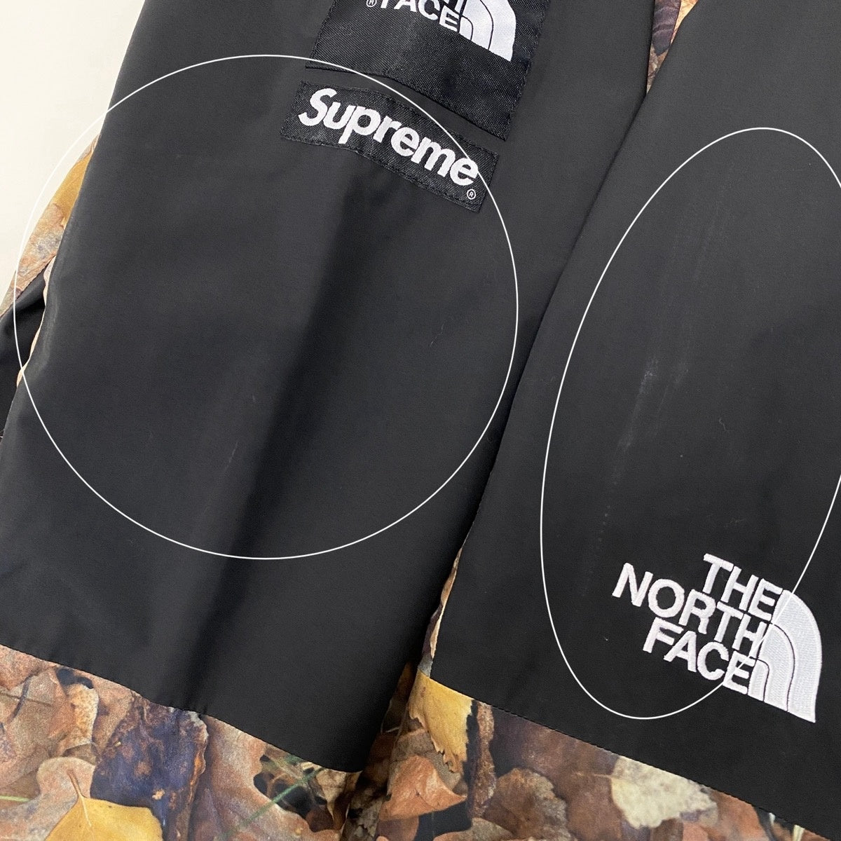 Ig8 Supreme × THE NORTH FACE 16AW 枯葉マウンテンジャケット コラボ NP51601I Sサイズ ブラック マルチカラー ナイロン100％ メンズ 男性用u02t