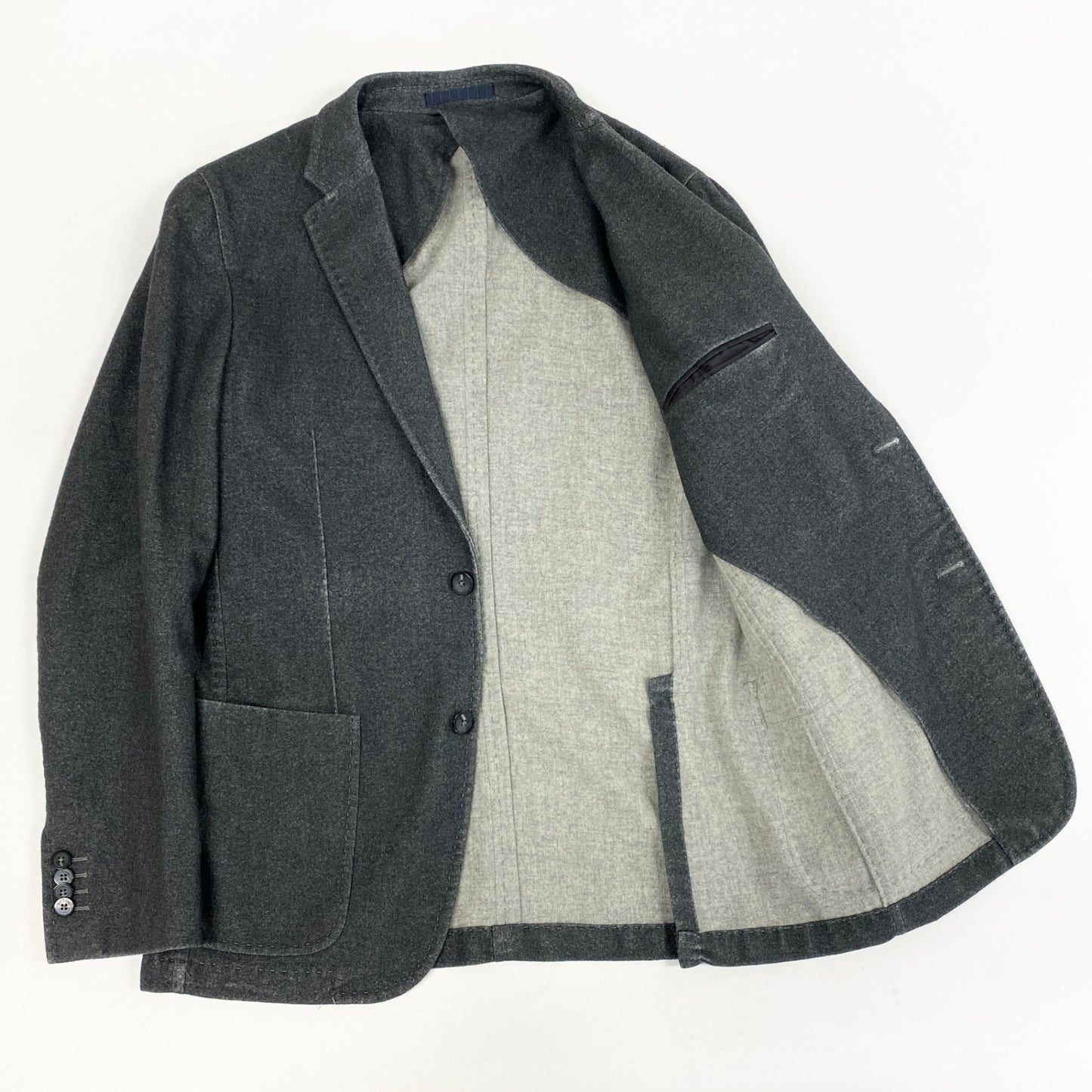 52l20 Pal Zileri パルジレリ テーラードジャケット シングルブレスト 薄手アウター 50 グレー メンズ 男性用o07t