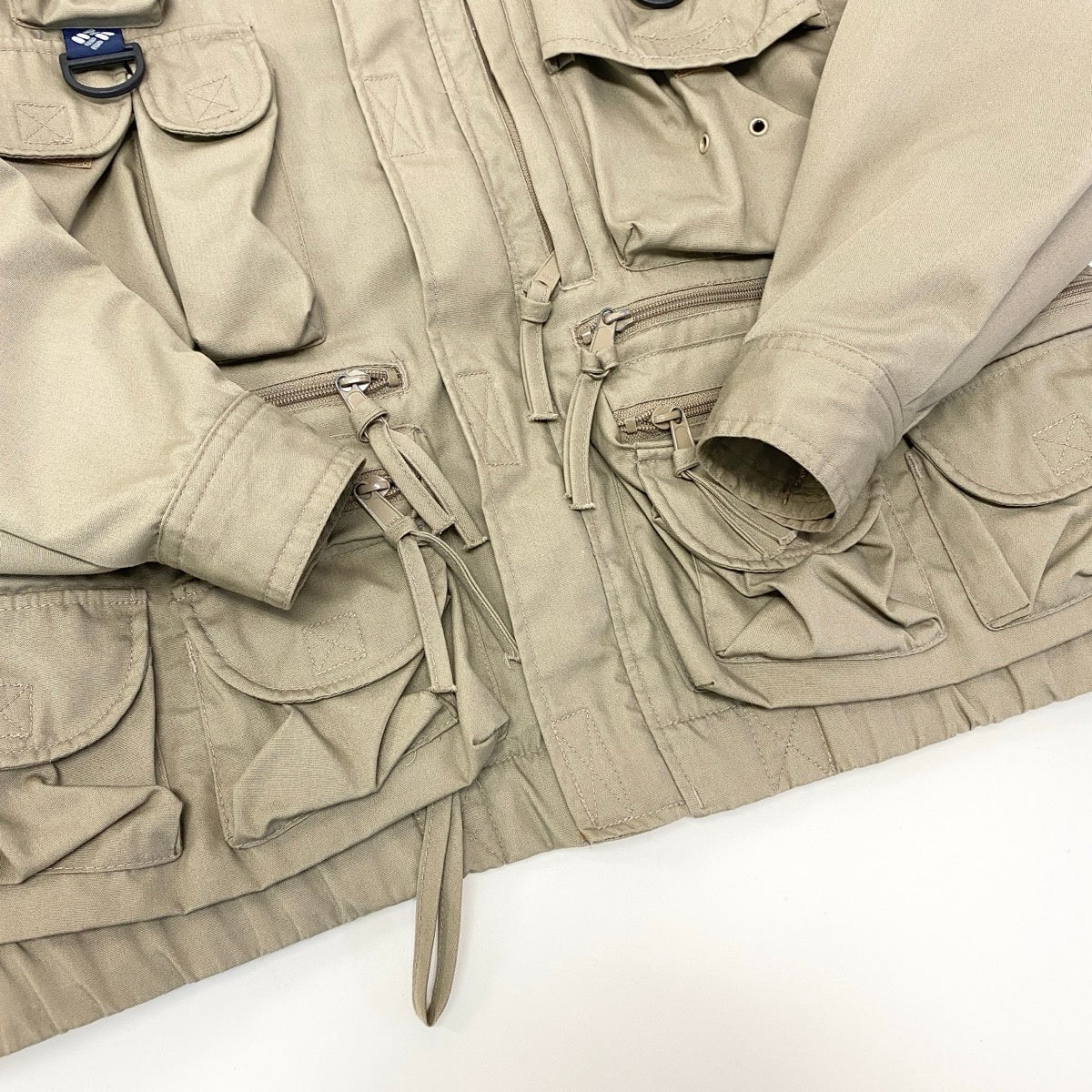 54g11 Columbia コロンビア PFG フィッシングジャケット ベスト 2way S4FM134HW サイズS カーキ メンズu02t