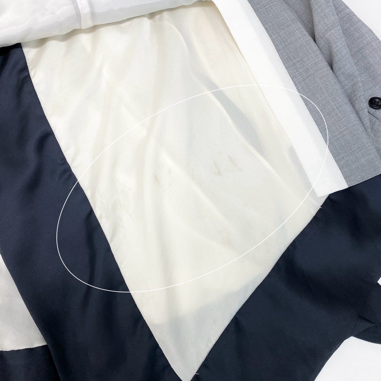 75c4 sacai サカイ Suiting Mix Jacket テーラードジャケット レイヤードジャケット 21-05648 2サイズ グレー レディース 女性用o07t