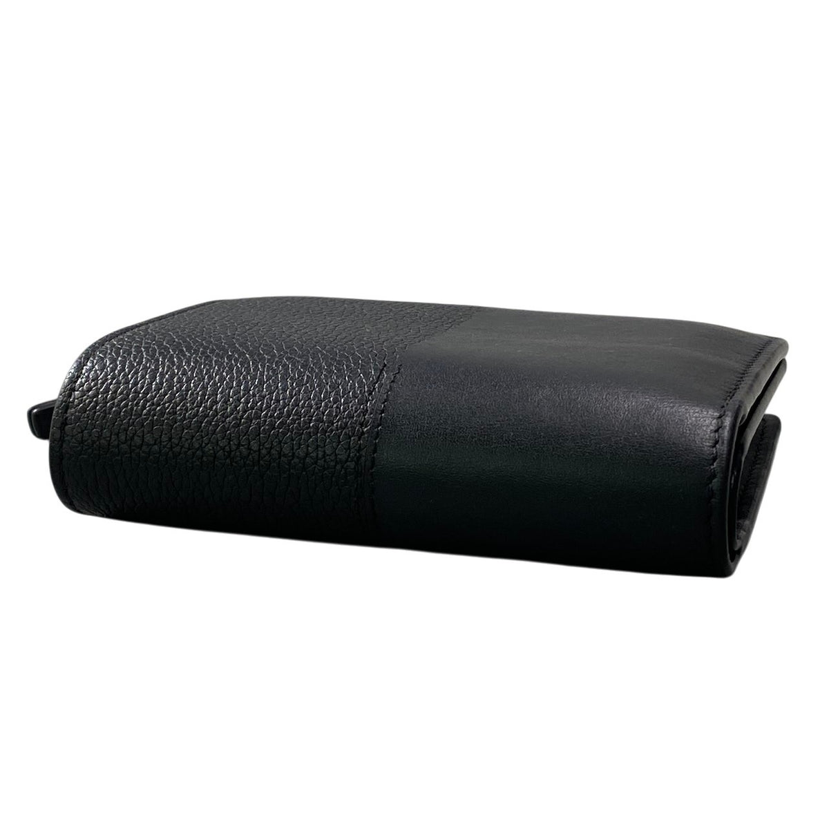 j19 《美品》 LOEWE ロエベ デュエット コンパクトウォレット Duette Compact Wallet ブラック レザー 財布t18r