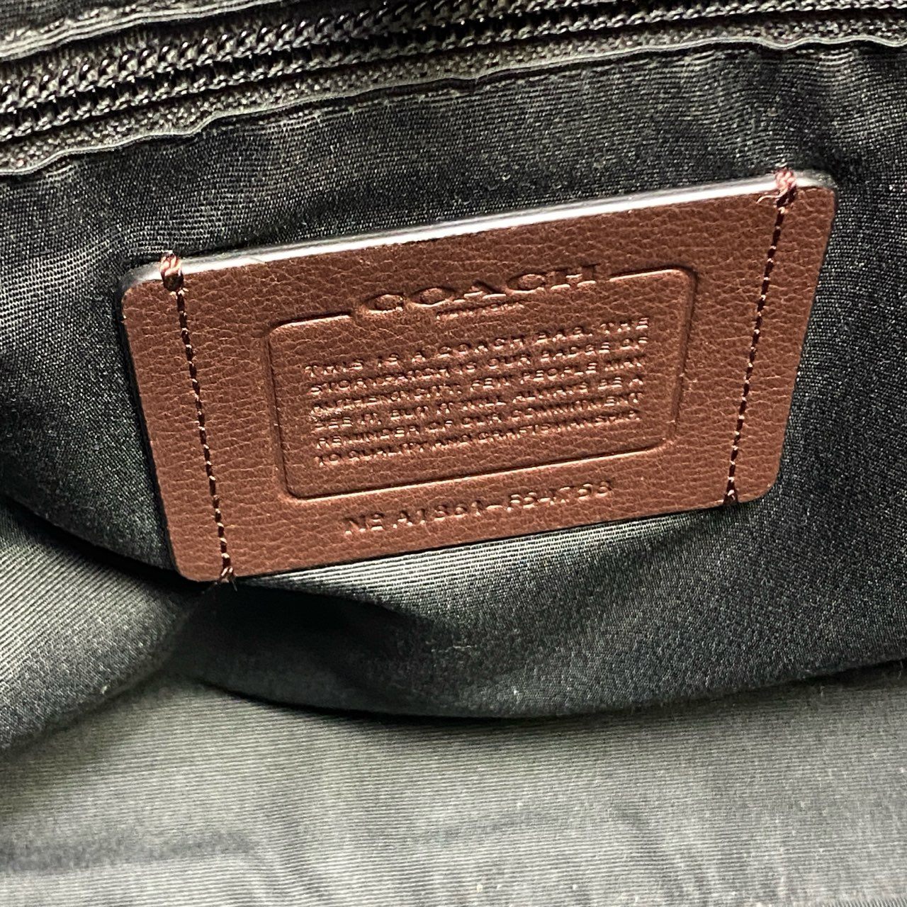 bk18 COACH コーチ 2WAY レザートートバッグ F54758 ブラック ブラウン ショルダーストラップ付 大容量 ビジネス カバン 鞄 通勤t18r