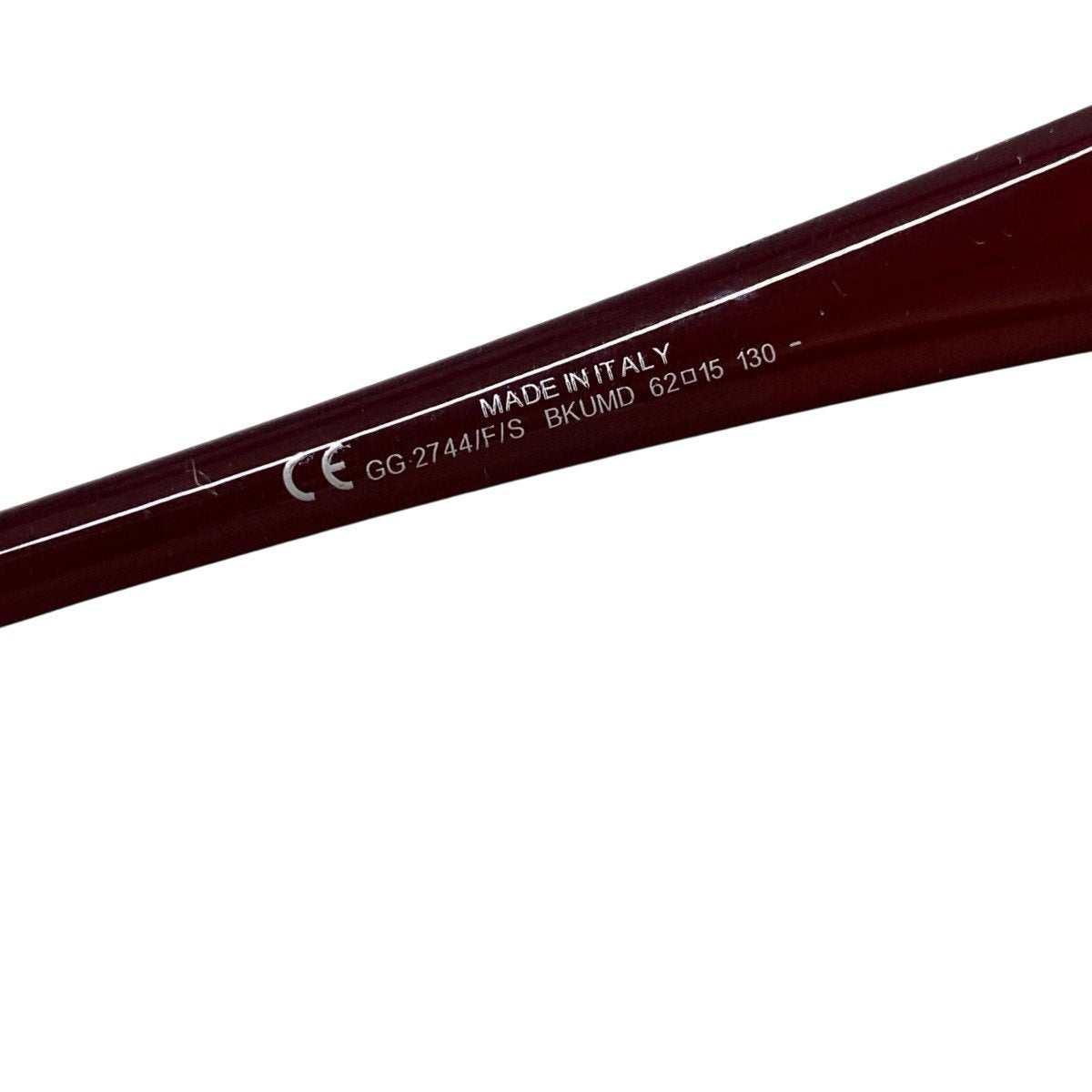 g31 GUCCI ホースビット リムレスサングラス アイウェア イタリア製 GG2744/F/S 62□15 130 ボルドー レディース 女性用ta1