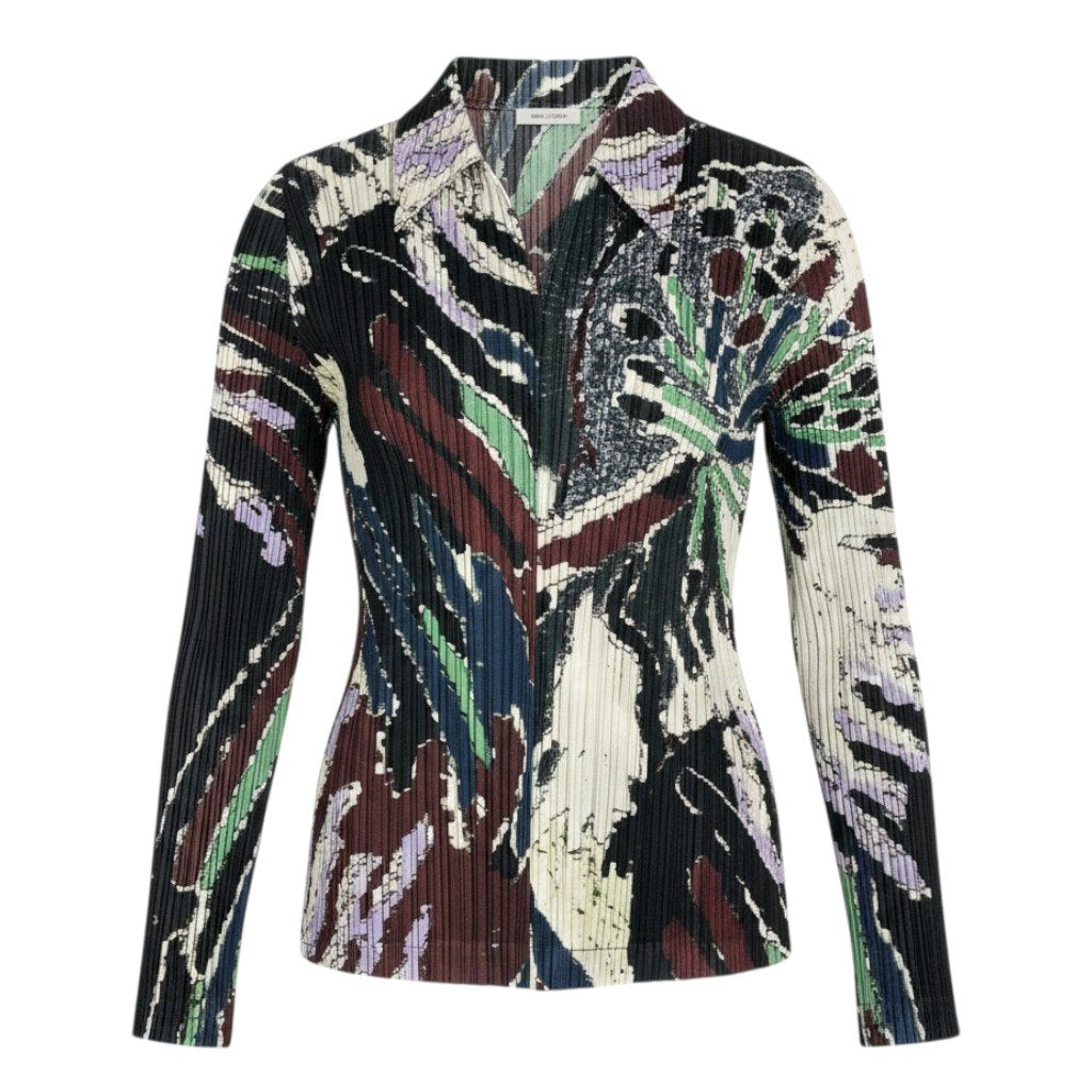 Ac2 PLEATS PLEASE プリーツプリーズ イッセイミヤケ 長袖カットソー プリーツ トップス サイズ3 マルチカラー レディースk02i