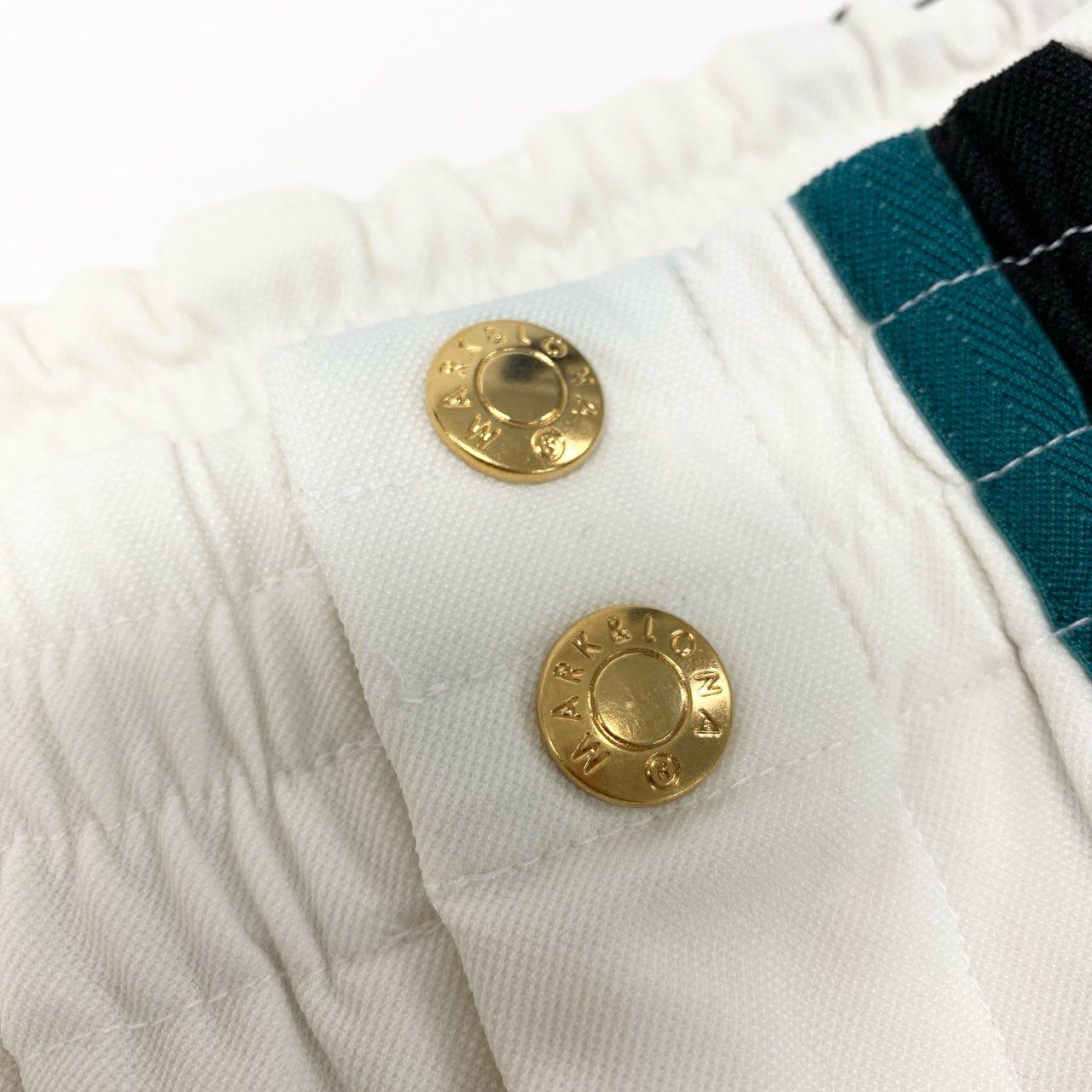 59k1 MARK＆LONA マークアンドロナ Viper Jersey Jogger ジョガーパンツ ロゴプリント ボトムス MLM-4C-AT06 44 ホワイト メンズo07t