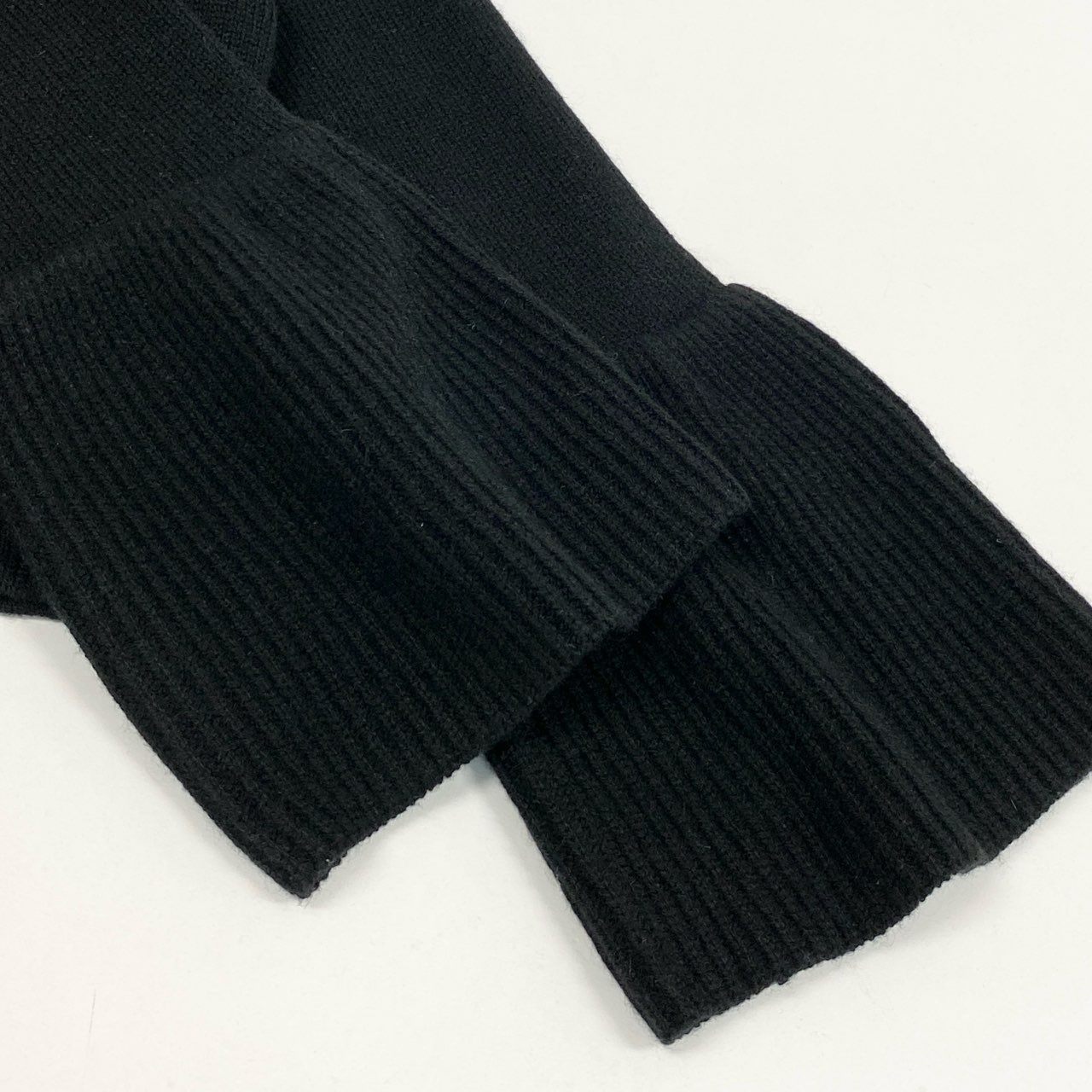 68L11 FOXEY フォクシー Pointelle Flare Cardigan ポインテルフレアカーディガン ニット トップス パールボタン 36534 38 ブラック カシミヤ100 レディースu02t