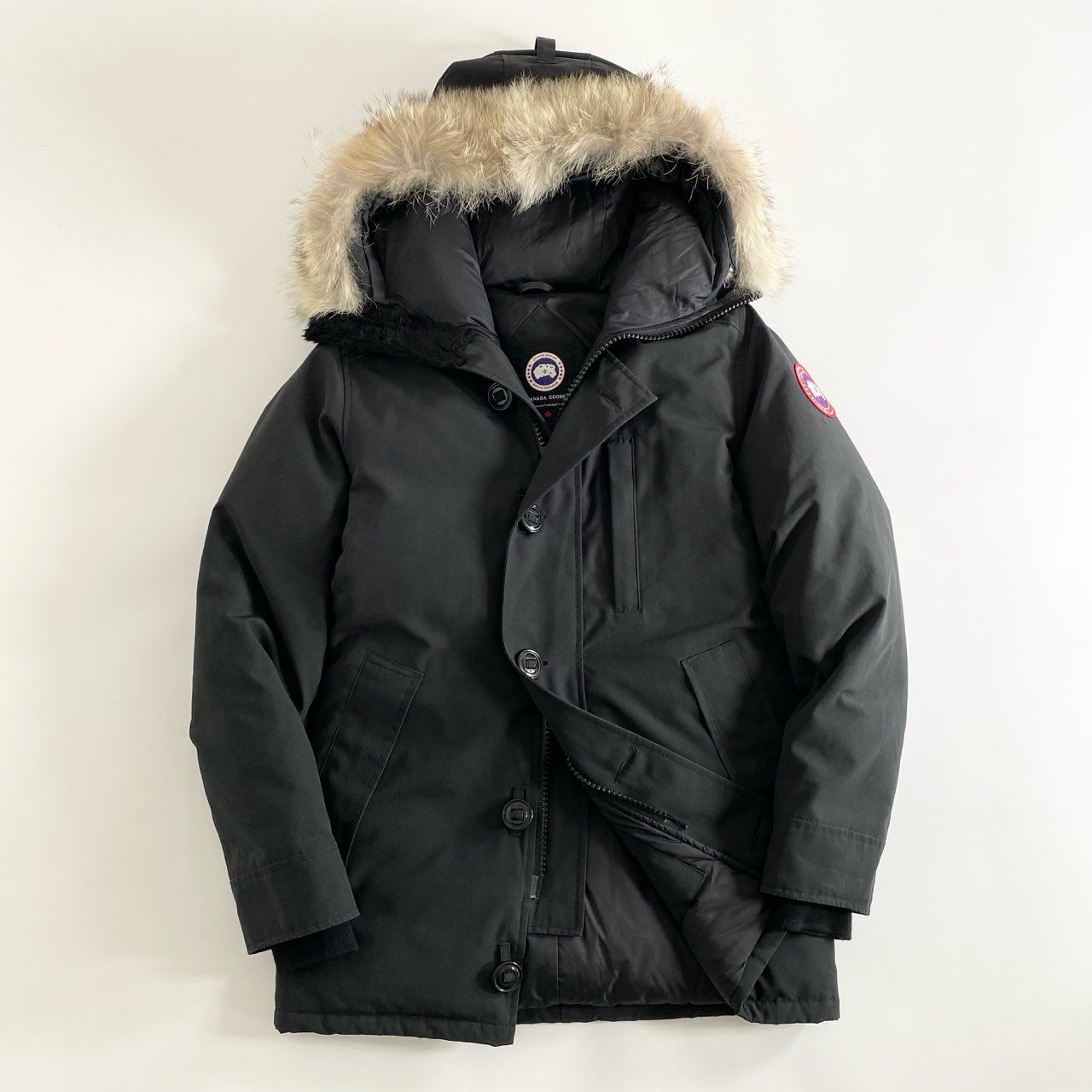 88i27 CANADA GOOSE カナダグース Jasper Parka ジャスパー ダウンコート ダウンジャケット 3438JM サイズXS ブラック メンズ