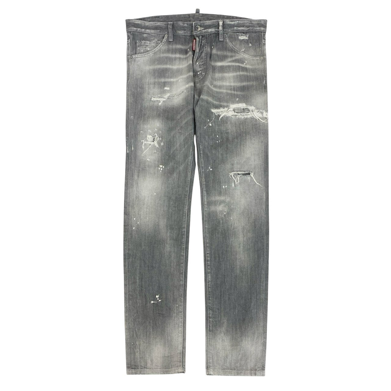 49L9 【美品】DSQUARED2 ディースクエアード COOL GUY JEAN ストレッチ デニム ウォッシュ ダメージ加工 S71LB1147 S30260 50サイズ グレー メンズo07t