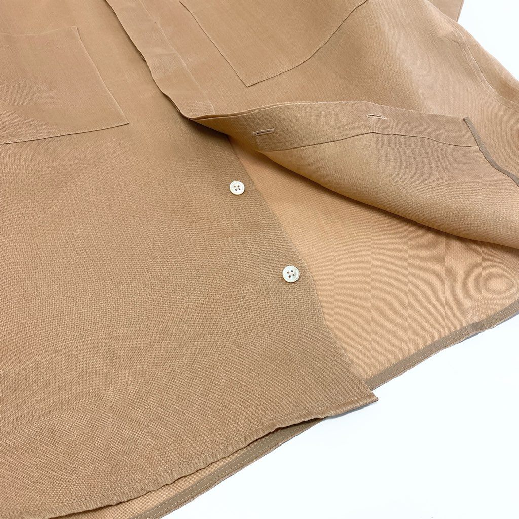 69L17 AURALEE オーラリー 半袖シルクシャツ A9SS01DO 0 コーラルピンク ボックスシルエット SILK SHIRT 日本製t18r