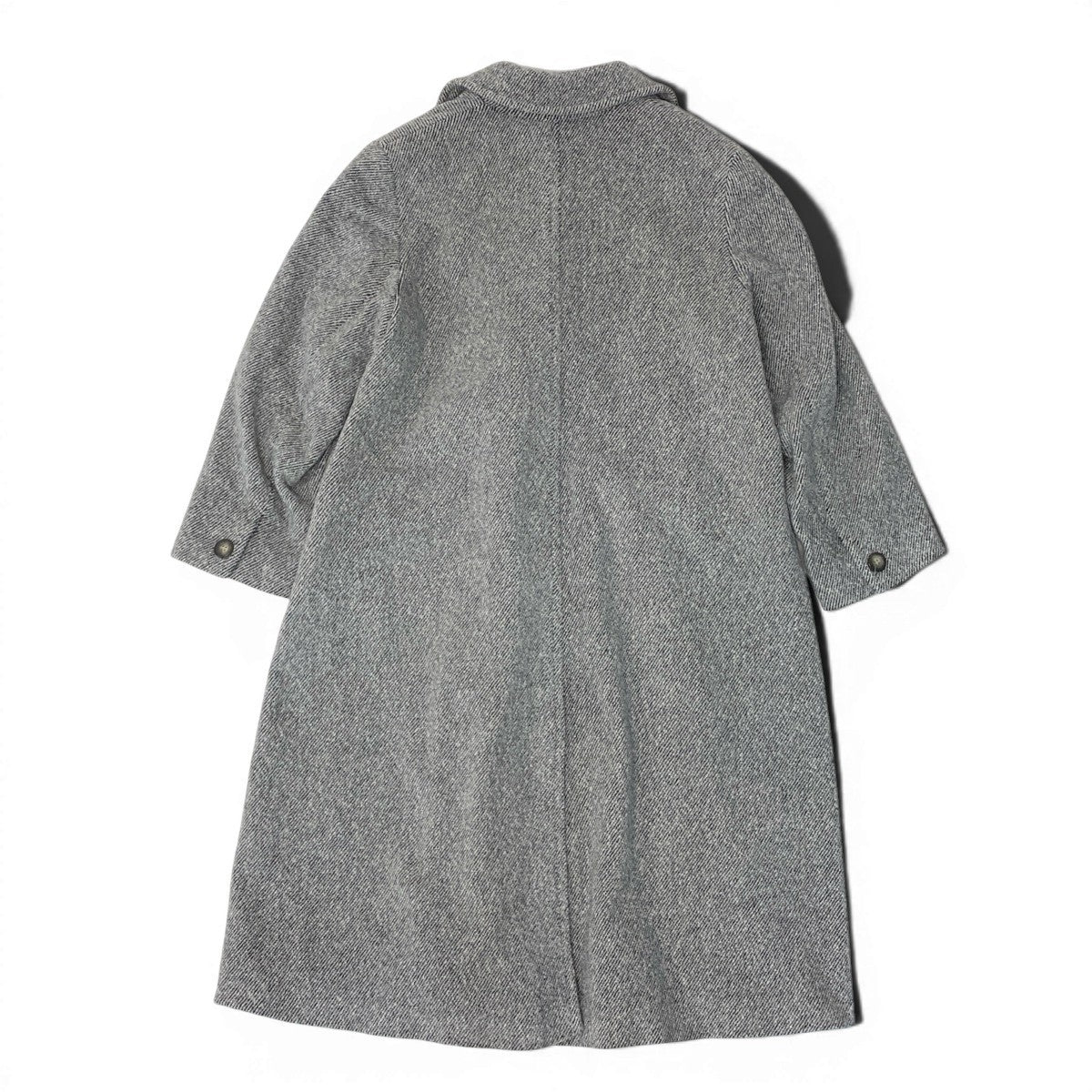 86g15 MaxMara マックスマーラ チェスターコート ロングコート アンゴラ混 ダブルブレスト サイズ40 グレー系 レディース 女性用u02t