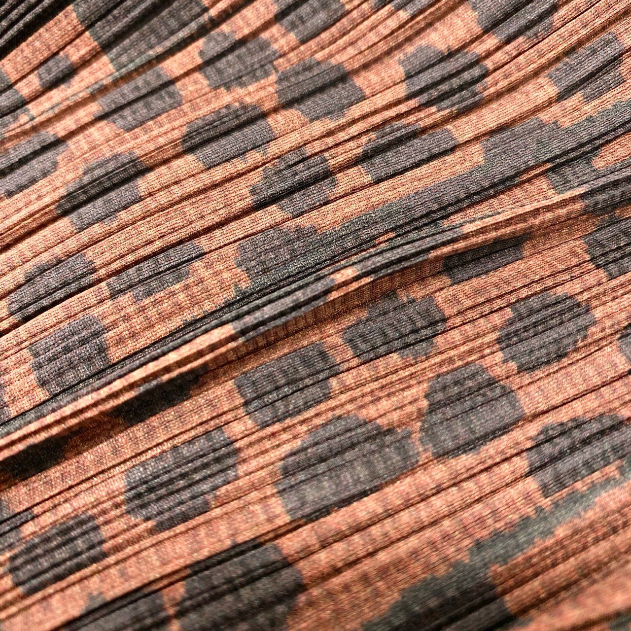 Ai18《極美品》PLEATS PLEASE プリーズプリーツ 変形カーディガン ジャケット 羽織 総柄 3サイズ ブラウン グレー レディース 女性用u02t