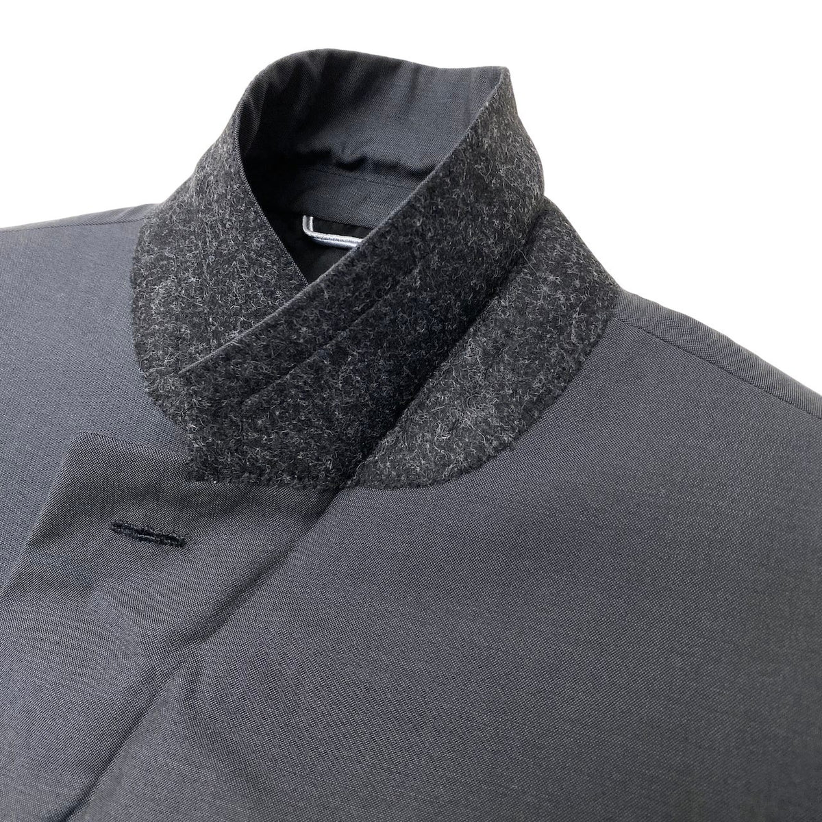 48j16【極美品】 DIOR ディオール テーラードジャケット シングル 1B サイズ46 ダークグレー ウール シルク メンズ 紳士服u02t