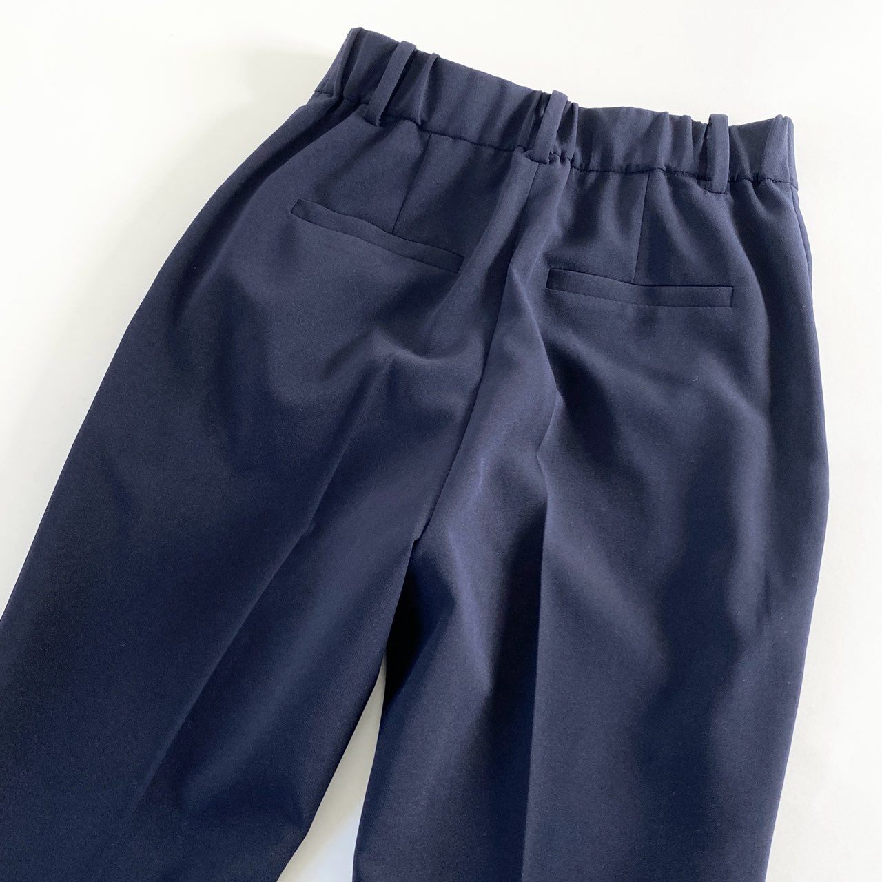 19d4 《未使用》 定価￥17,600 CELFORD セルフォード センタープレス テーパードパンツ 36 ネイビー WASHABLE スラックス タグ付き