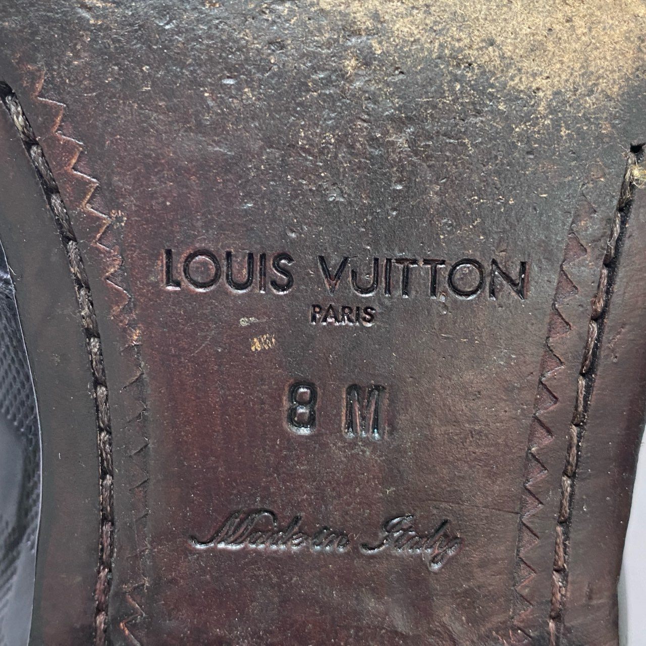 2j4 LOUIS VUITTON ルイヴィトン ダミエ ダブルモンクストラップ ドレスシューズ ビジネスシューズ フォーマル イタリア製 8M ブラック レザー