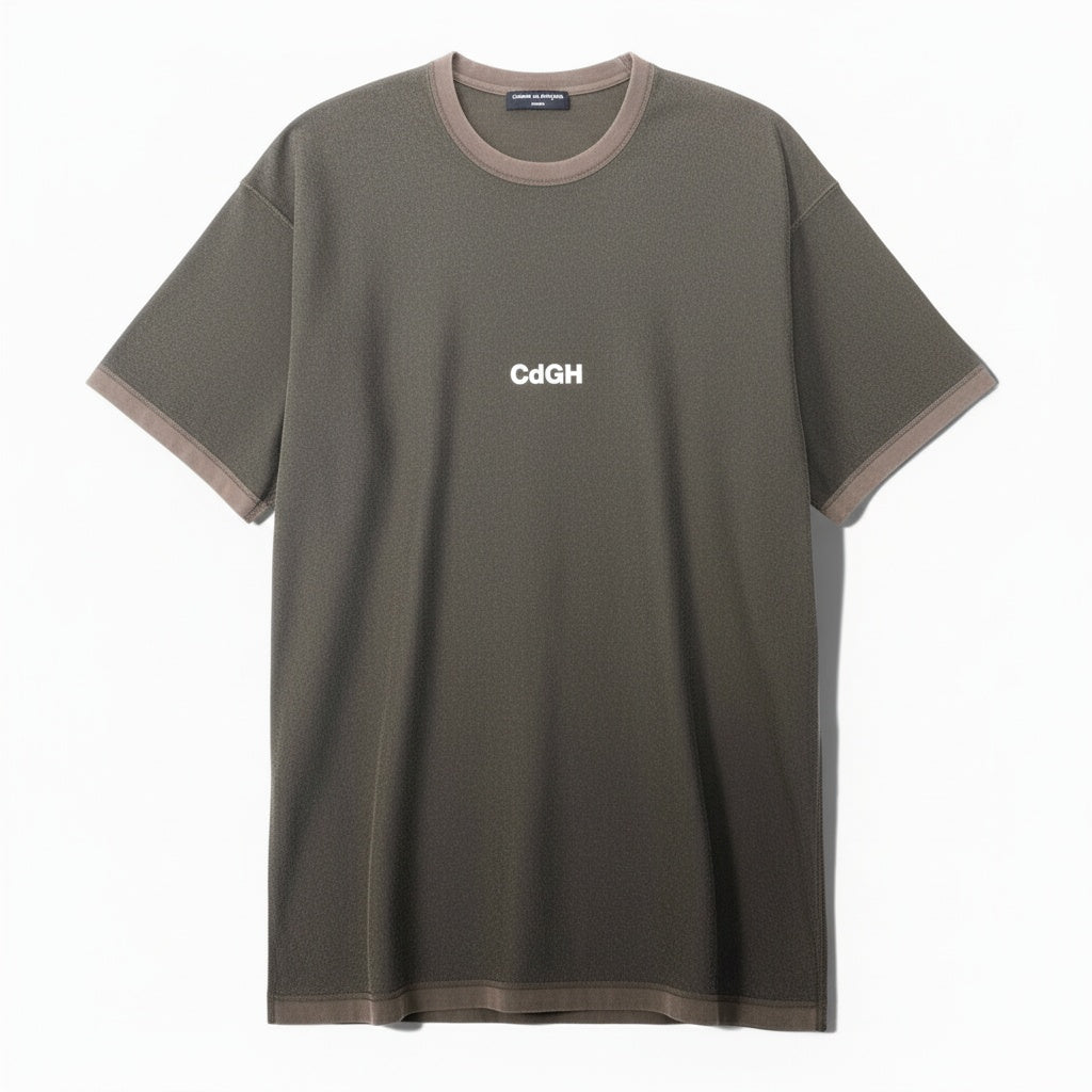 Ab5 COMME des GARCONS HOMME コムデギャルソンオム 24SS CdGHLOGO INSIDE TEE インサイドアウト Tシャツ 半袖カットソー HM-T011-051-1-3 Mサイズ ブラウン系 コットン メンズk02i