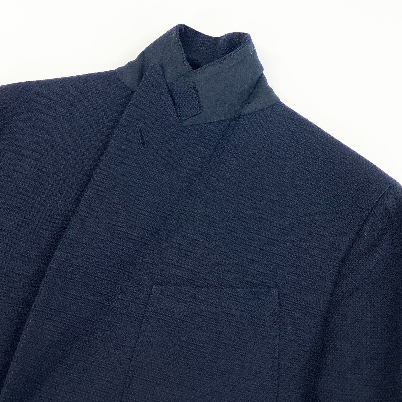 63d13 LARDINI ラルディーニ テーラードジャケット ウールジャケット ダブルブレスト イタリア製 サイズ42 ネイビー メンズ 紳士服o07t
