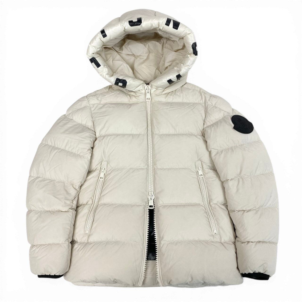 K18c20 MONCLER モンクレール DUBOIS JACKET デュボア ジャケット ダウンジャケット フードロゴ 0 ホワイト レディースsn1