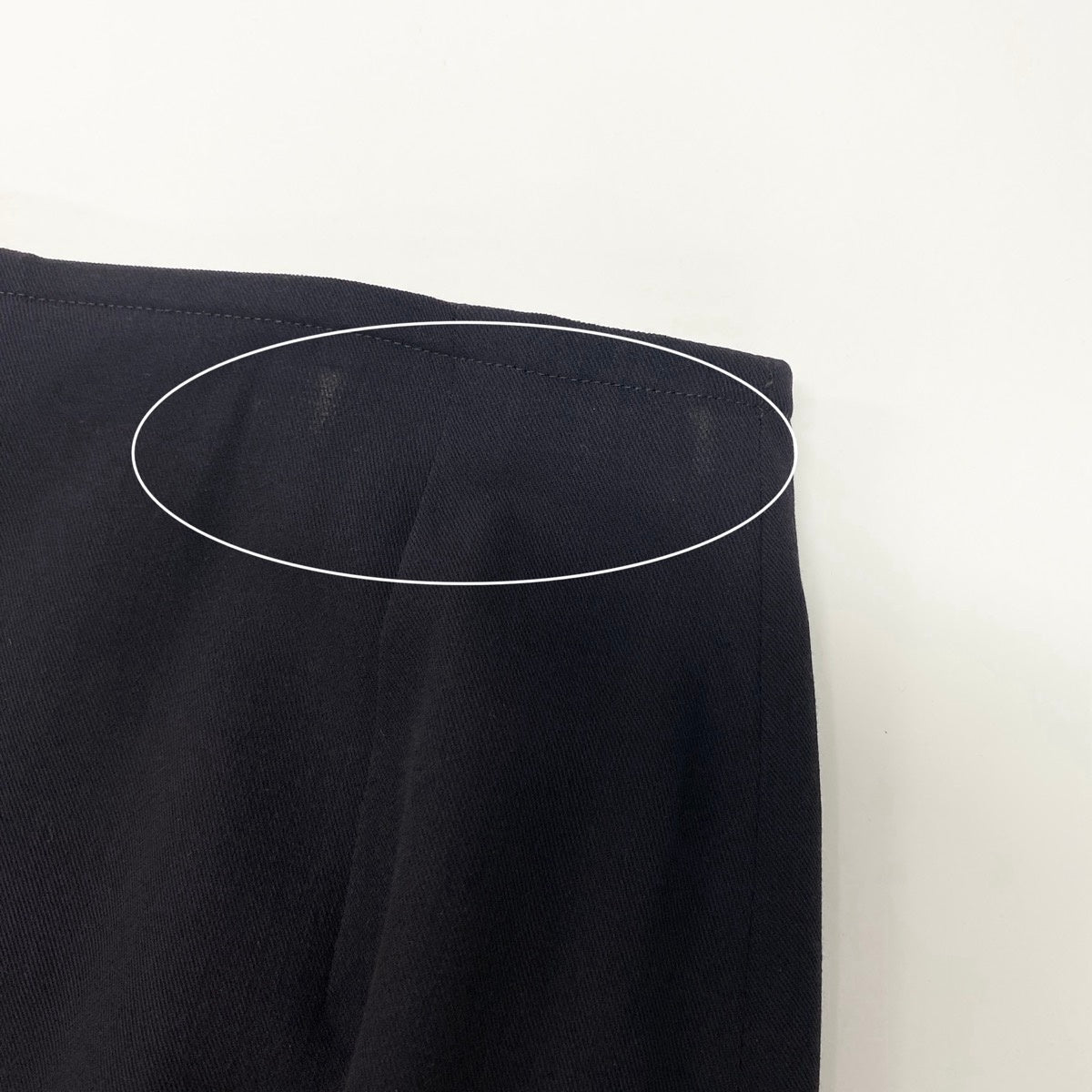 Eh1 HERMES マルジェラ期 Hボタン 巻きスカート フランス製 40サイズ ダークブラウン ウール100％ レディース 女性用u02t