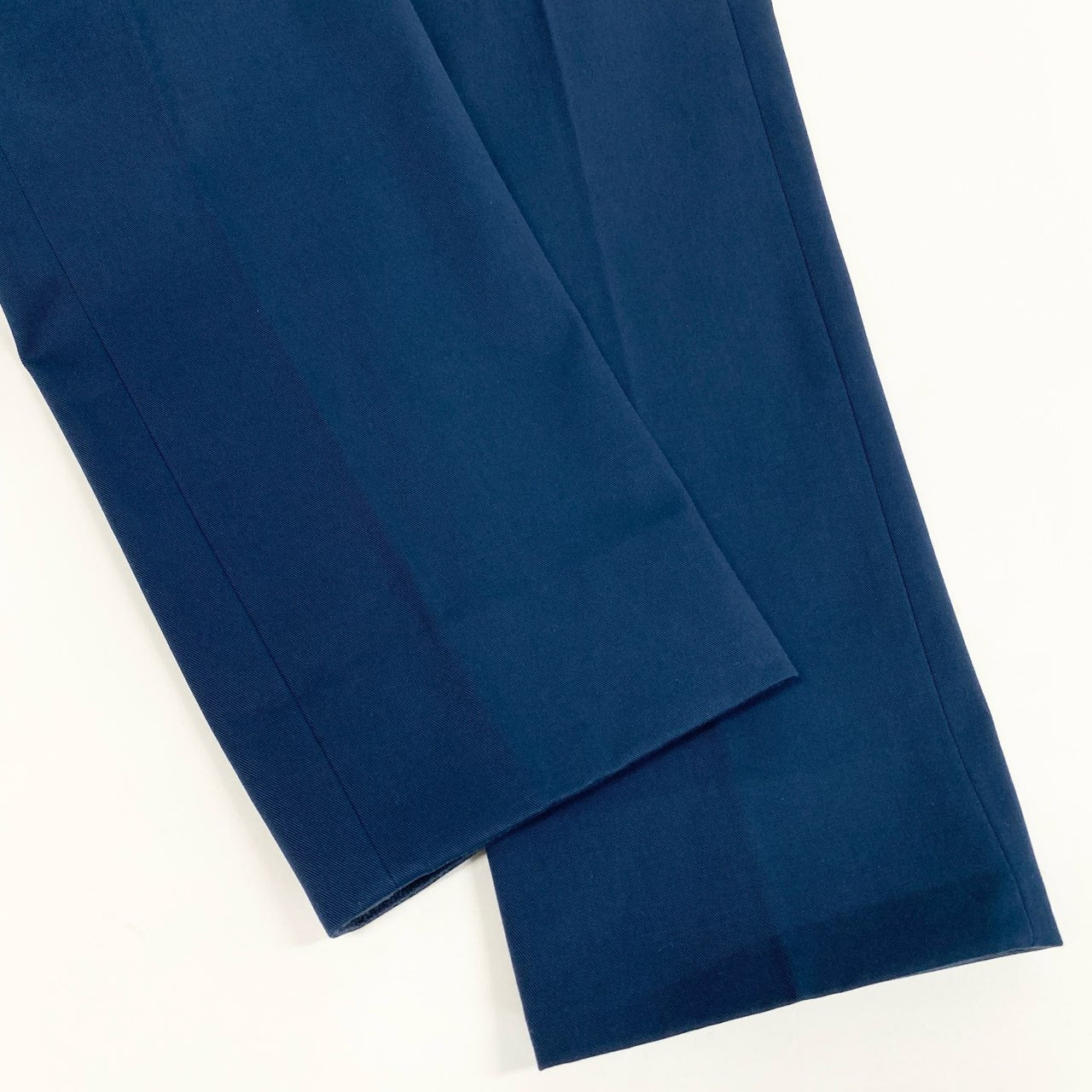 31b11 HERMES エルメス イタリア製 スラックス チノパンツ ボトムス センタープレス 42 ネイビー コットン メンズk02i