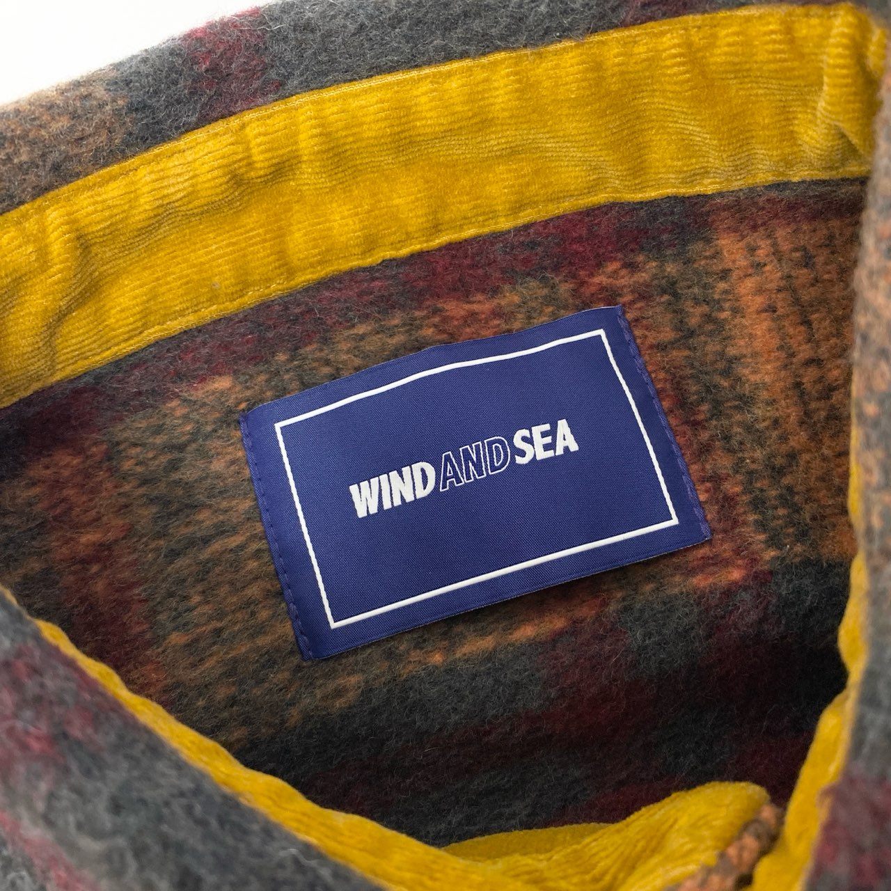 32a29【美品】WIND AND SEA ウィンダンシー 23AW SHAGGY PLAID CPO SHIRT JAKET チェックシャツジャケット WDS-O-FAL-24-Q1-JK-08 Mサイズ マルチカラー メンズo07t