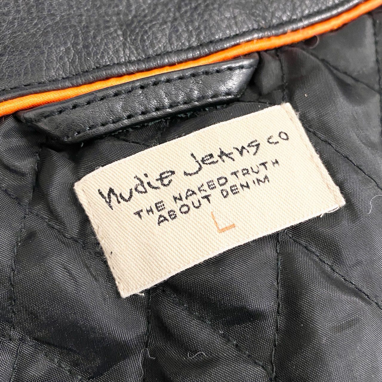 10i16 nudie jeans ヌーディージーンズ G-1 レザージャケット シングルライダース サイズL ブラック 牛革 メンズu02t