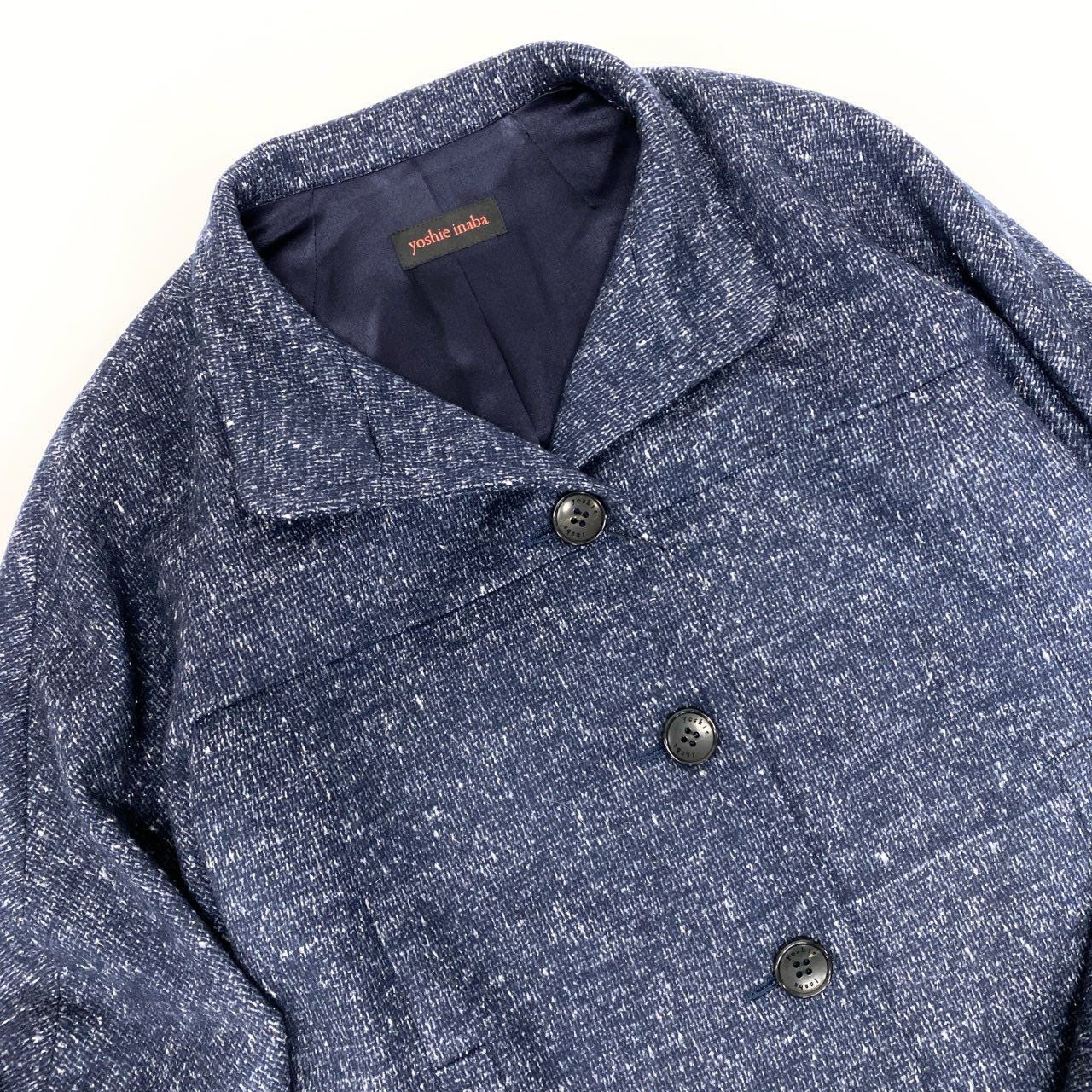 40k18【美品】yoshie inaba ヨシエイナバ アンサンブル セットアップ ジャケット ワンピース B0354JJJ312 1サイズ ネイビー レディースu02t