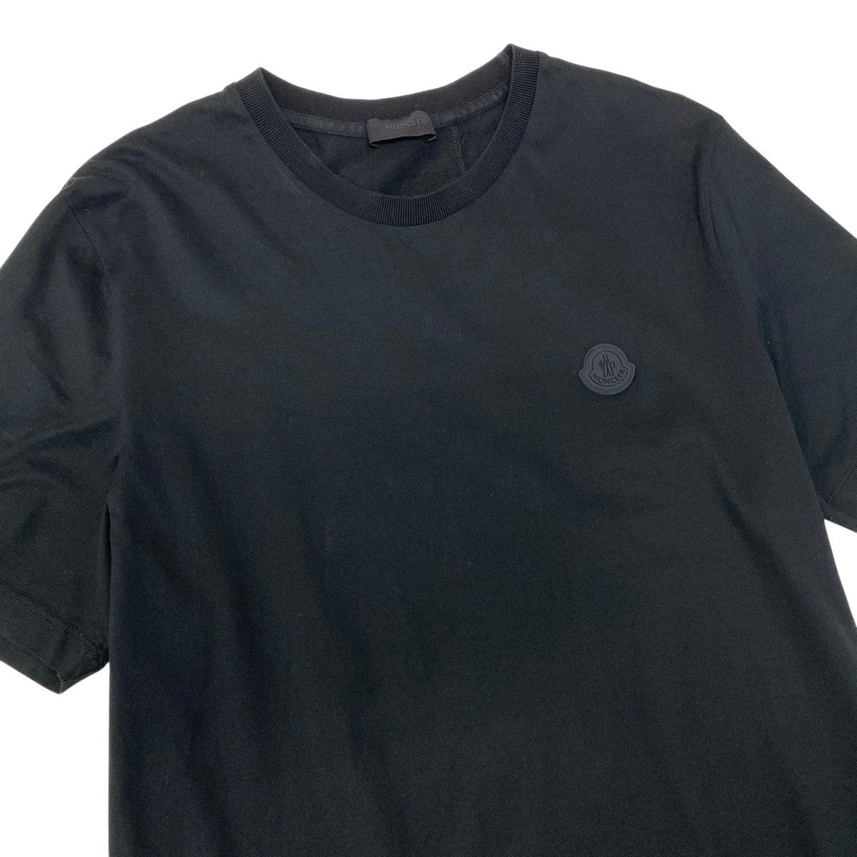 Mf18 MONCLER モンクレール バックプリントTシャツ Back Print T-Shirt サイズM ブラック カットソーt18r