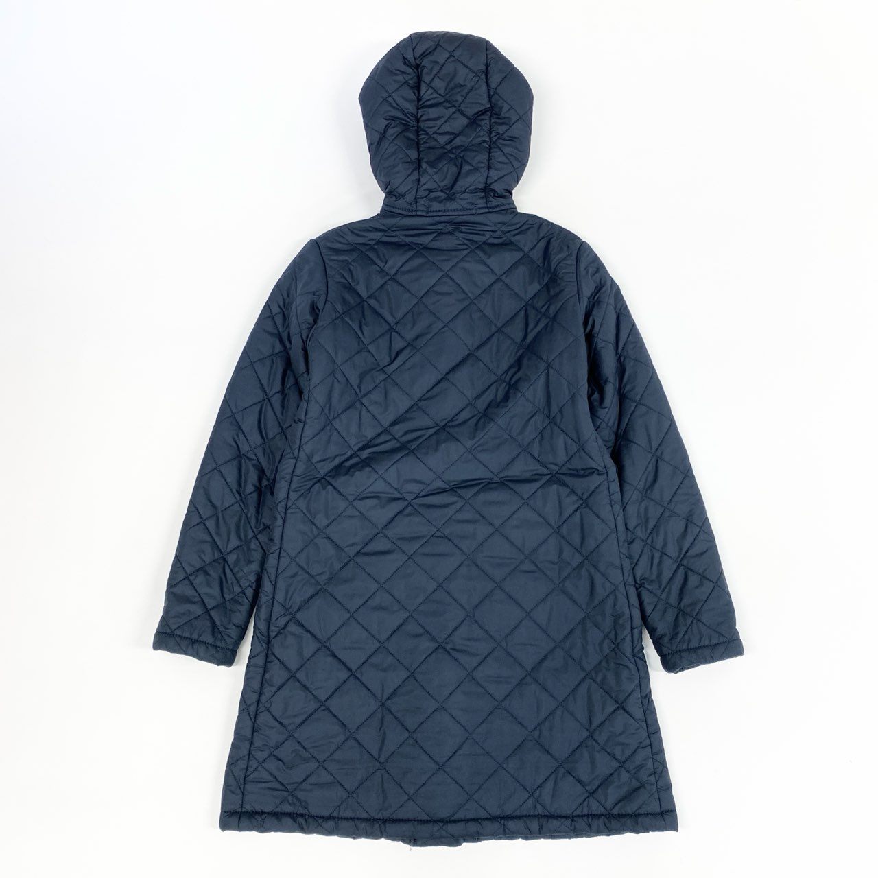 41j29 《美品》MACKINTOSH マッキントッシュ キルティングコート  内側ボア アウター 36サイズ ネイビー レディースu02t