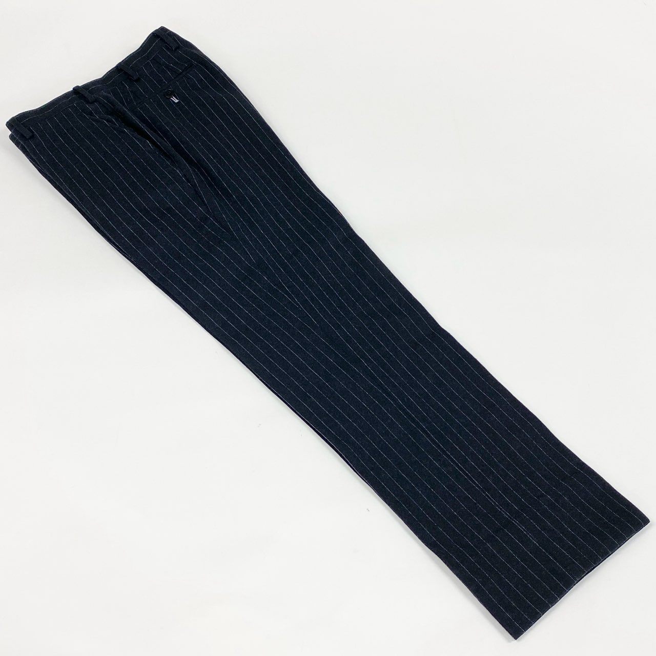 39d14 BURBERRY BLACK LABEL バーバリー ブラックレーベル ストライプスーツ セットアップ サイズ82-76-170 ブラック フォーマルt18r