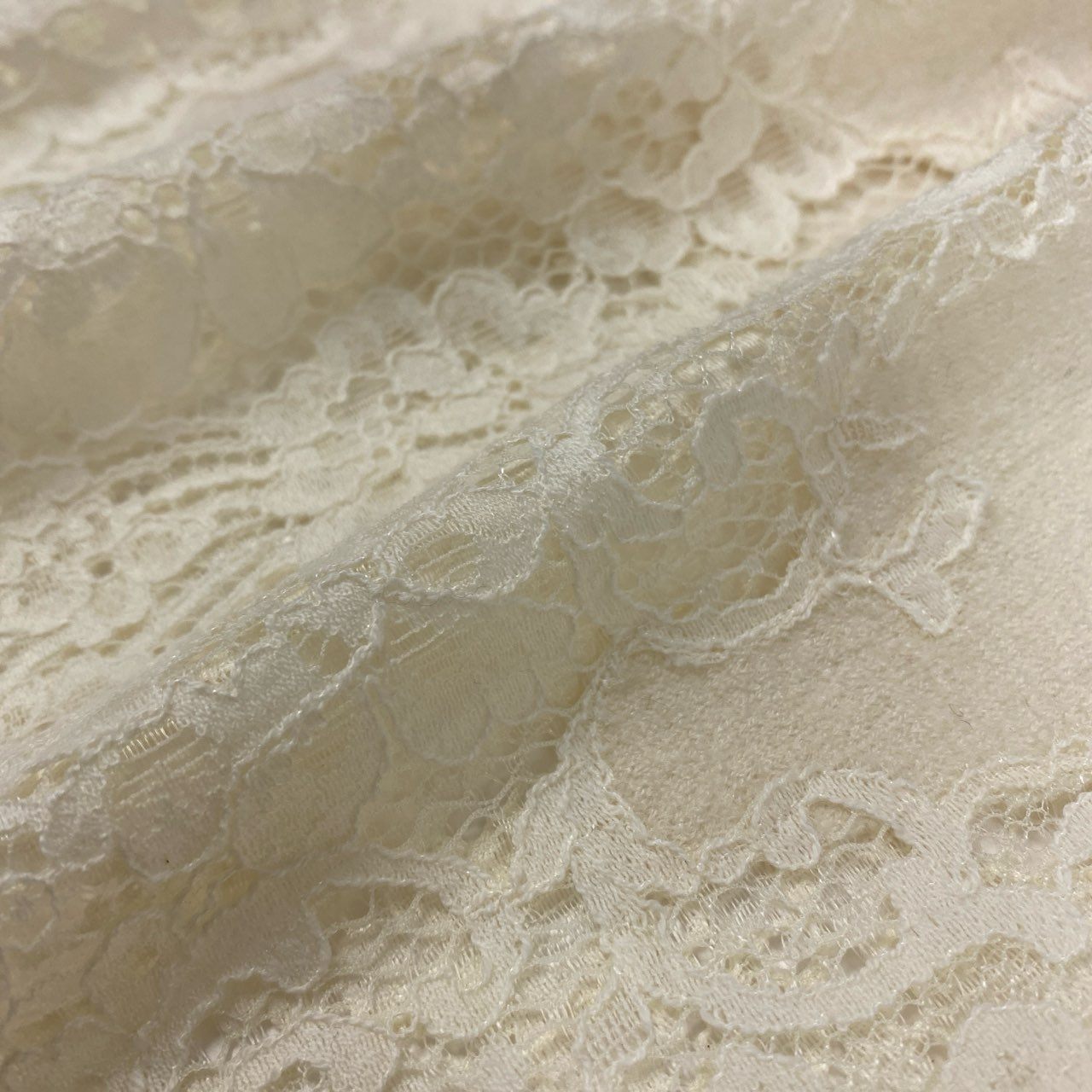 85k4 Ermanno Scervino エルマンノ シェルヴィーノ 大きいサイズ イタリア製 カシミヤ混 レースデザイン 長袖 ニットセーター トップス プルオーバー 44 XLサイズ相当 ホワイト ウール シルク カシミア レディースo07t