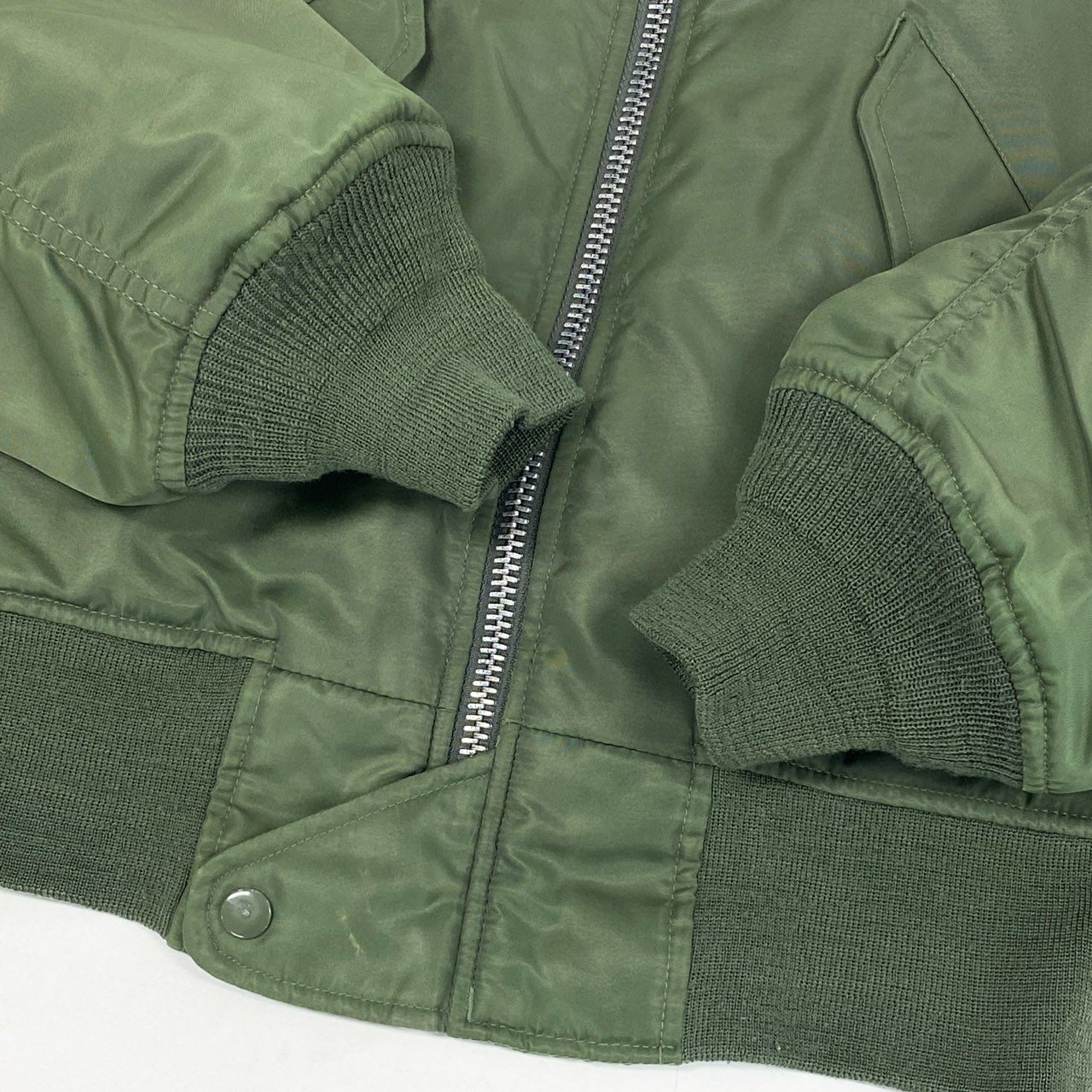 5L17 U.S. AIR FORCE ユーエスエアーフォース WESTOP INDUSTRIES社製 L-2A フライトジャケット ミリタリー Lサイズ カーキ ナイロン メンズo07t