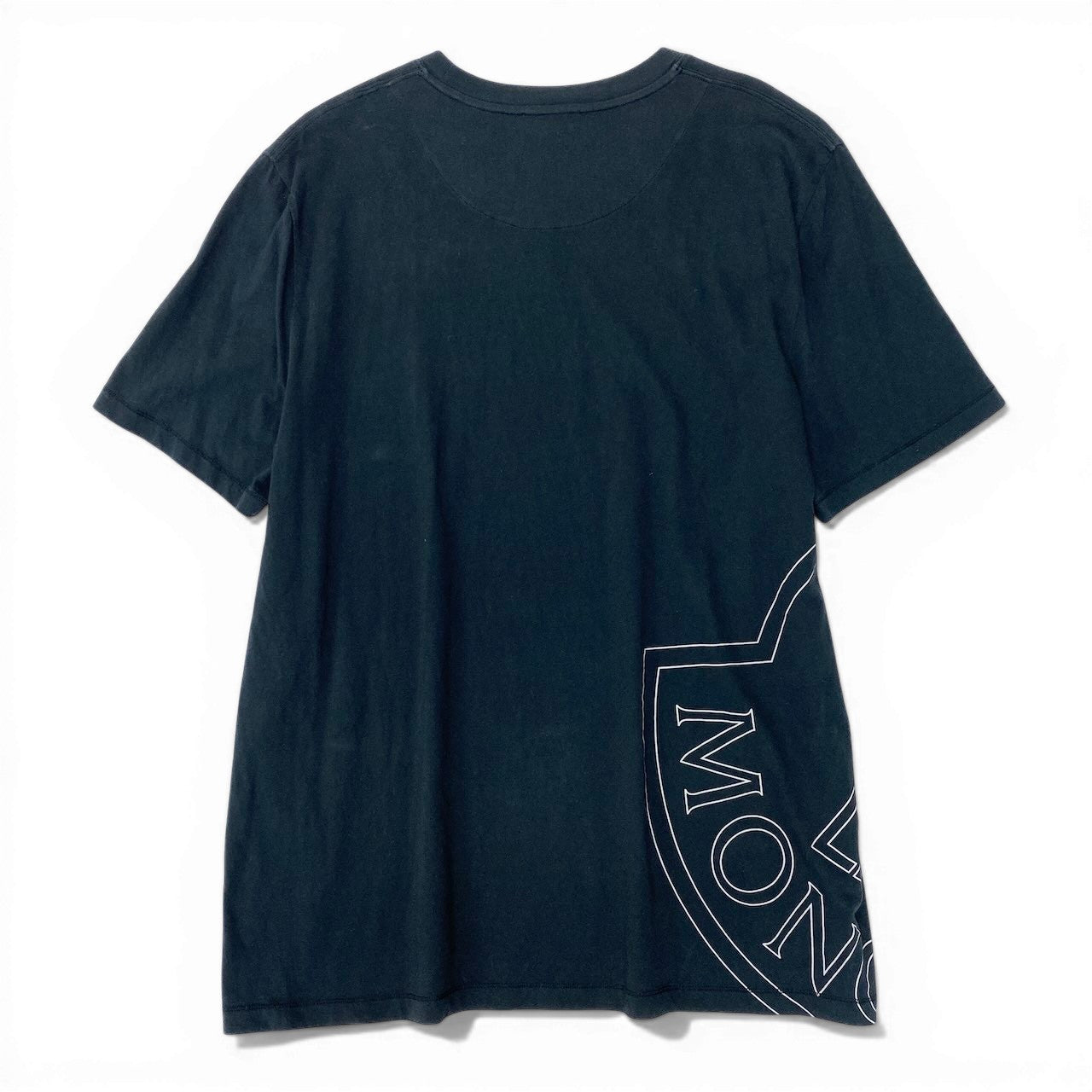 78d9 MONCLER モンクレール MAGLIA T-SHIRT カットソー サイズL ブラック Tシャツ 男性用t18r