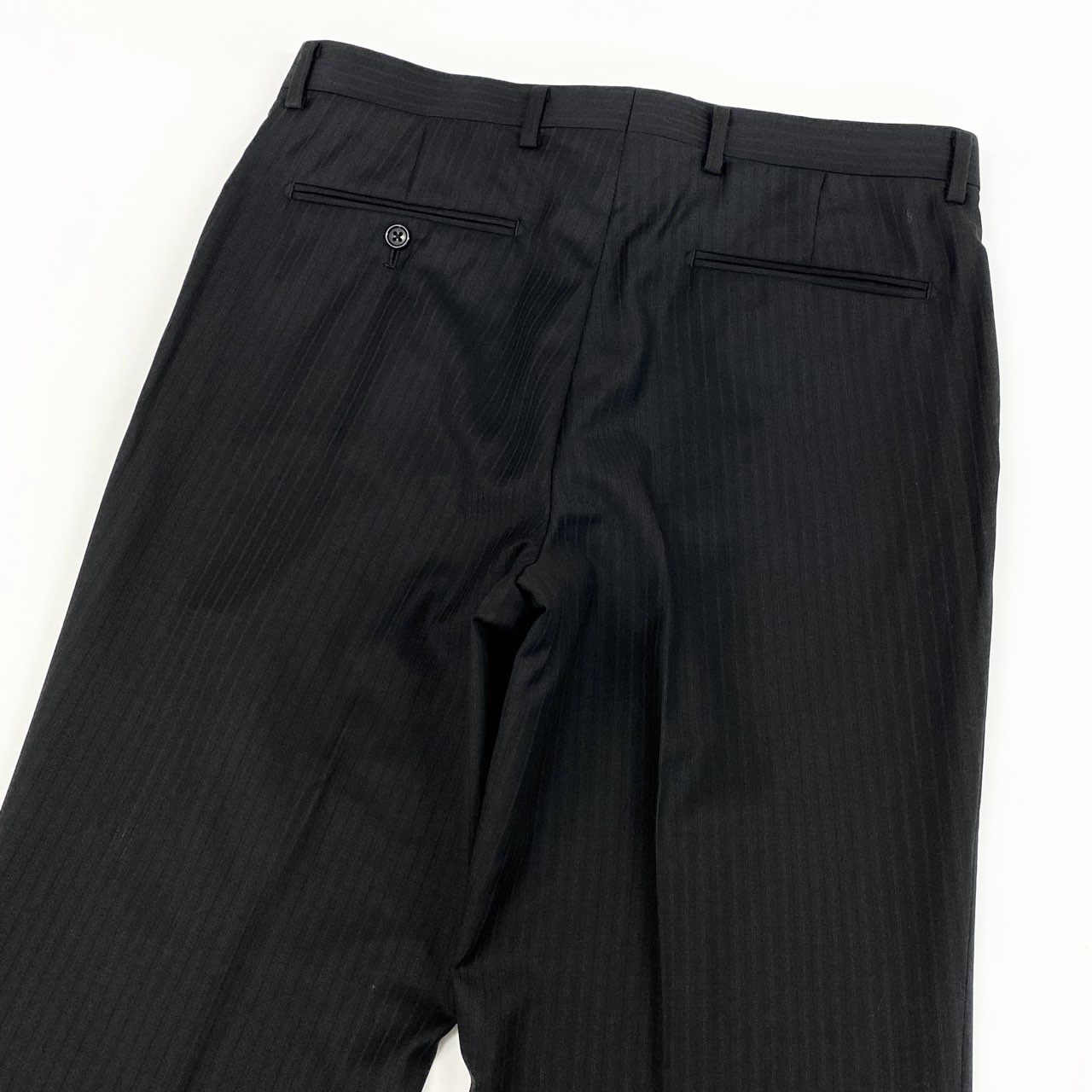 49i11 《美品》 DURBAN ダーバン Loropiana ロロピアーナ生地 スーツ セットアップ 96 L相当 ブラック 3点セット フォーマル ビジネスt18r