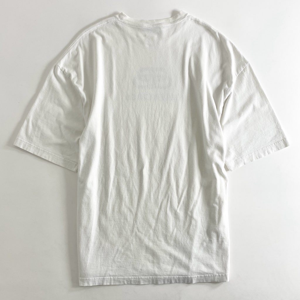 13e22 Balenciaga バレンシアガ オーバーサイズ BBロゴプリント Tシャツ カットソー 半袖 クルーネック 570813 M ホワイト コットン