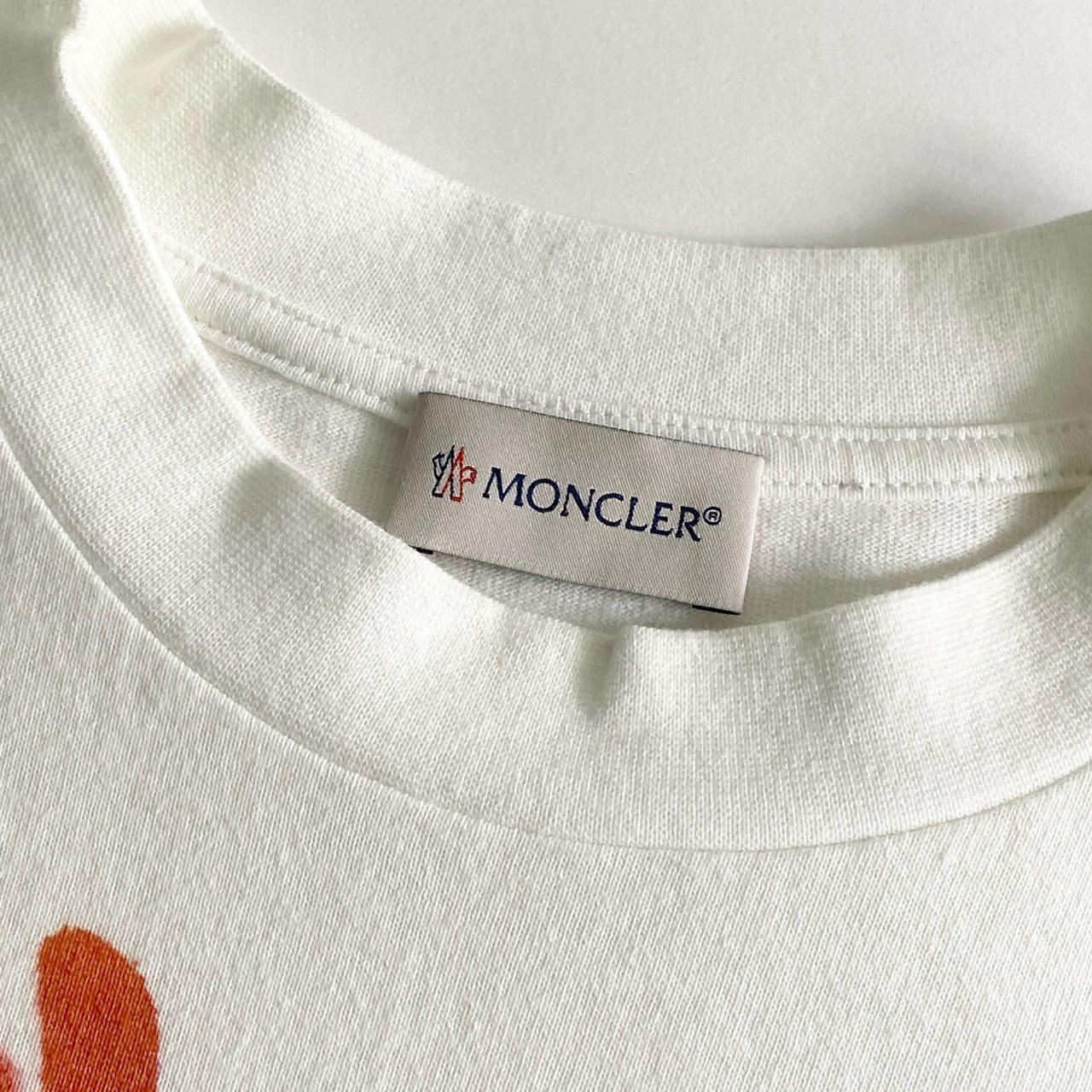 23g17 MONCLER × Plam Angels モンクレール パームエンジェルス コラボ グラフィティフォトTシャツ 半袖Tシャツ サイズS ホワイト メンズ